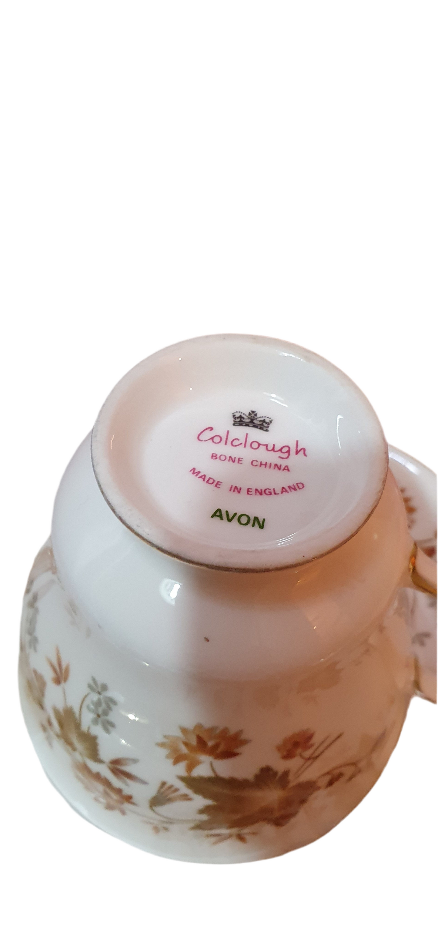 Autumn charm: 4-piece triple set of Colclough "Avon" cups and saucers