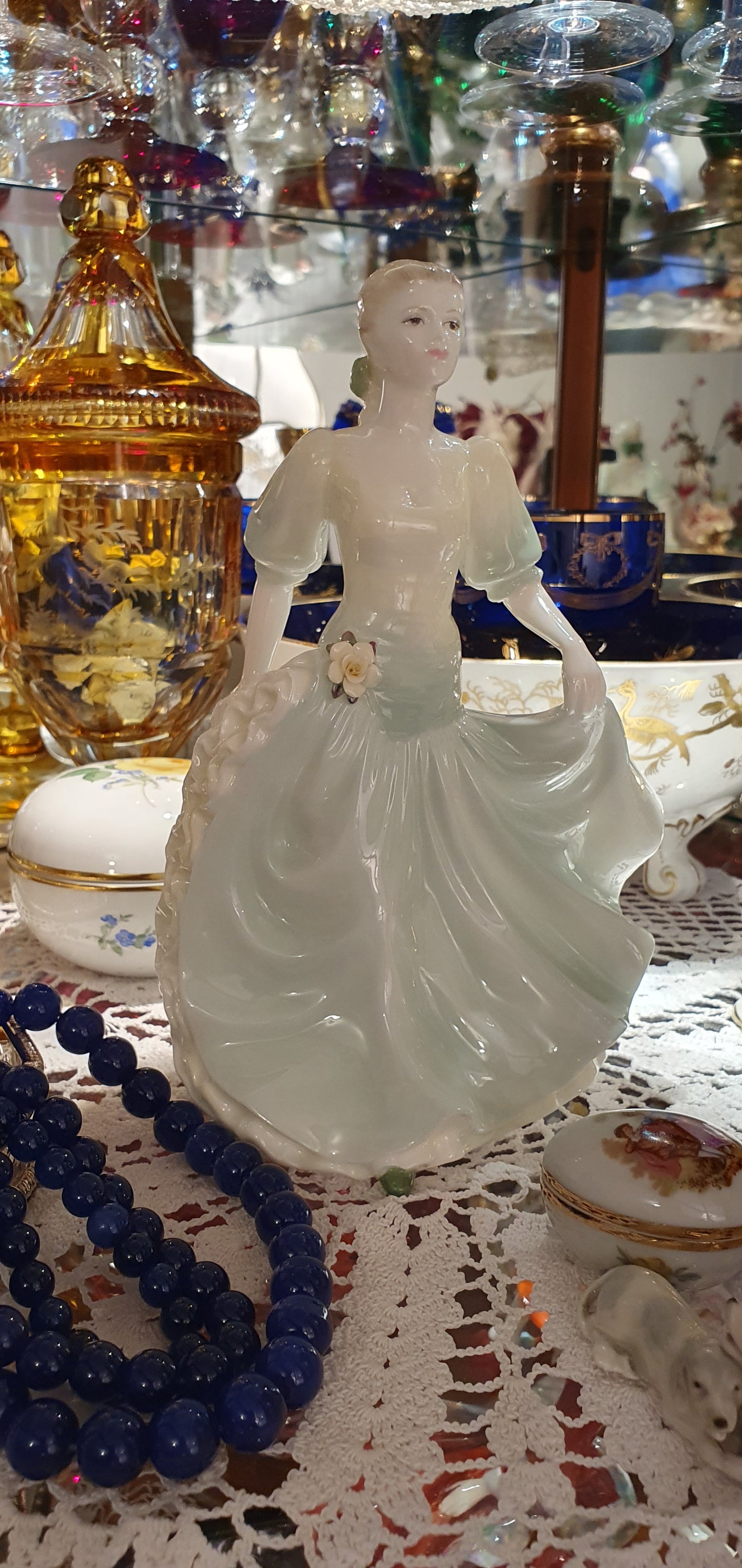 Coalport Ladies of Fashion Honeymoon Porcelain Figure.