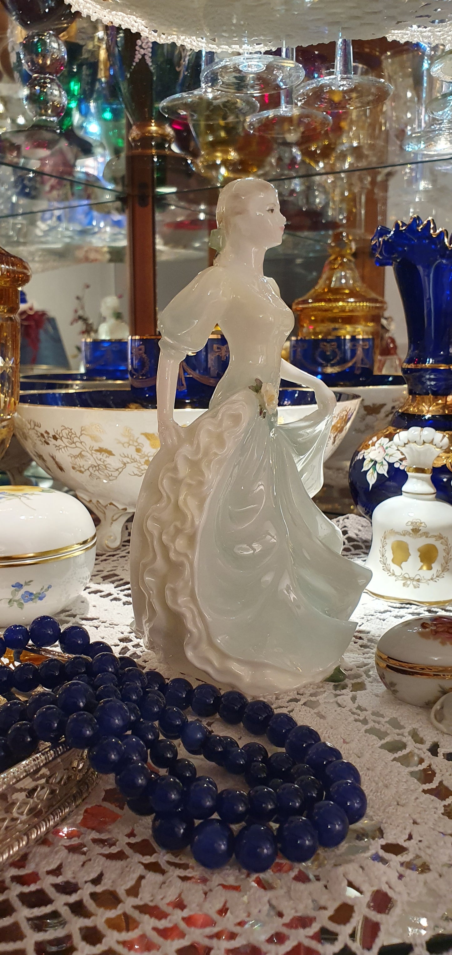 Coalport Ladies of Fashion Honeymoon Porcelain Figure.