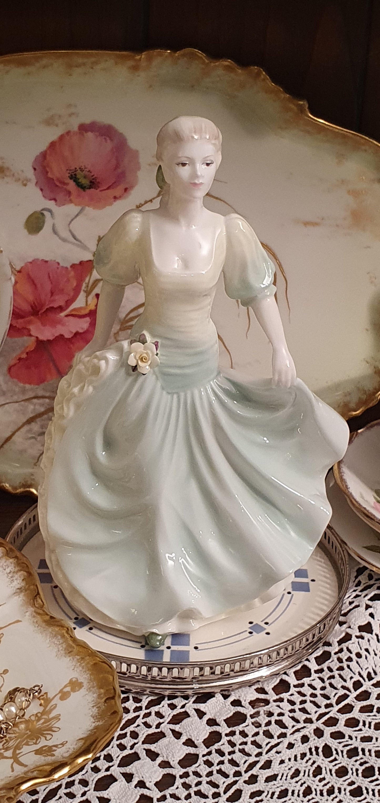 Coalport Ladies of Fashion Honeymoon Porcelain Figure.