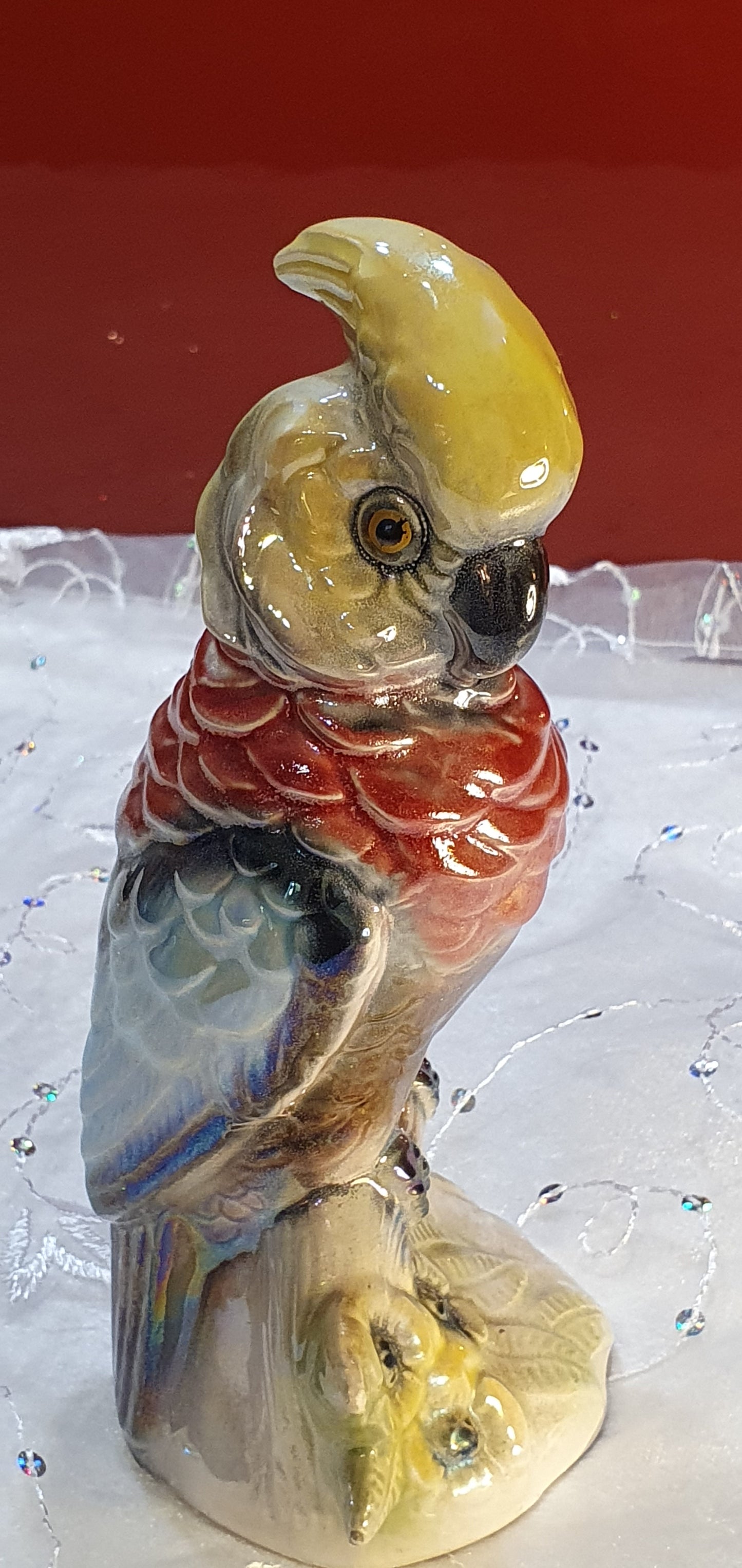 Parrot figure by Jema Holland Pottery