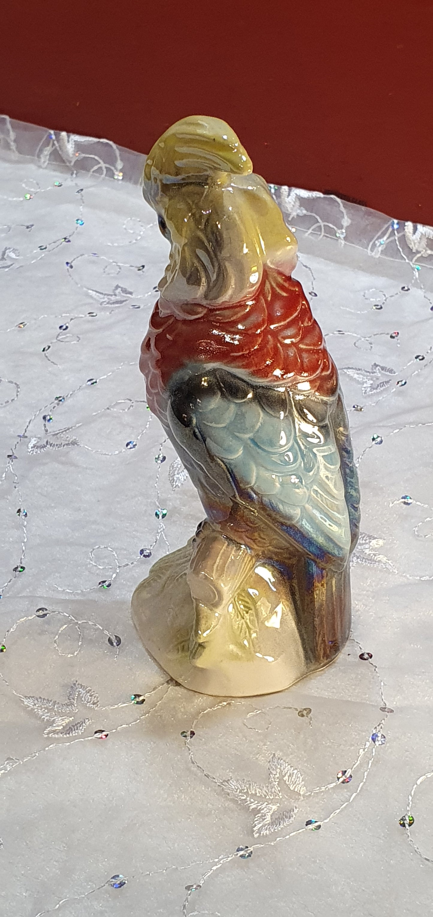 Parrot figure by Jema Holland Pottery