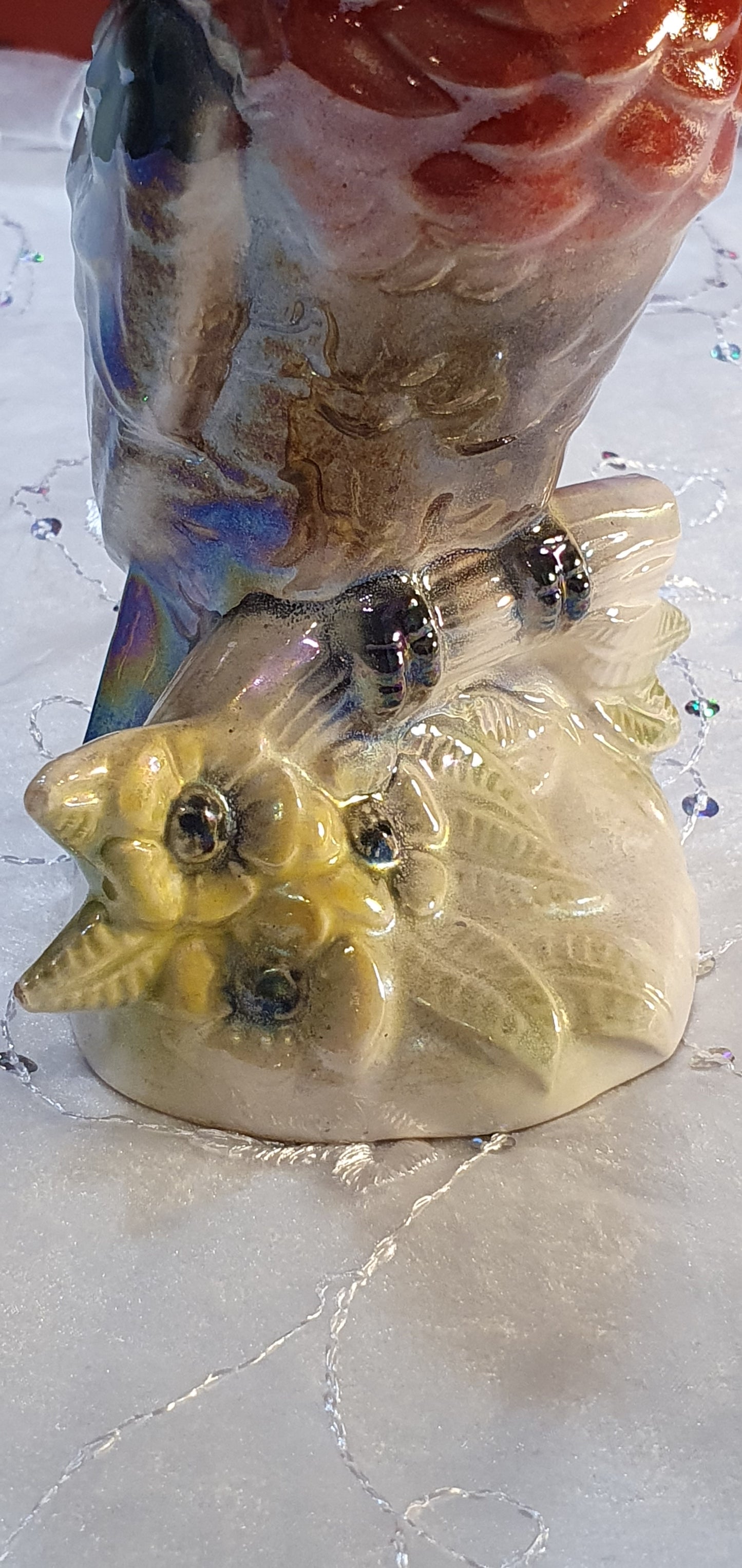 Parrot figure by Jema Holland Pottery