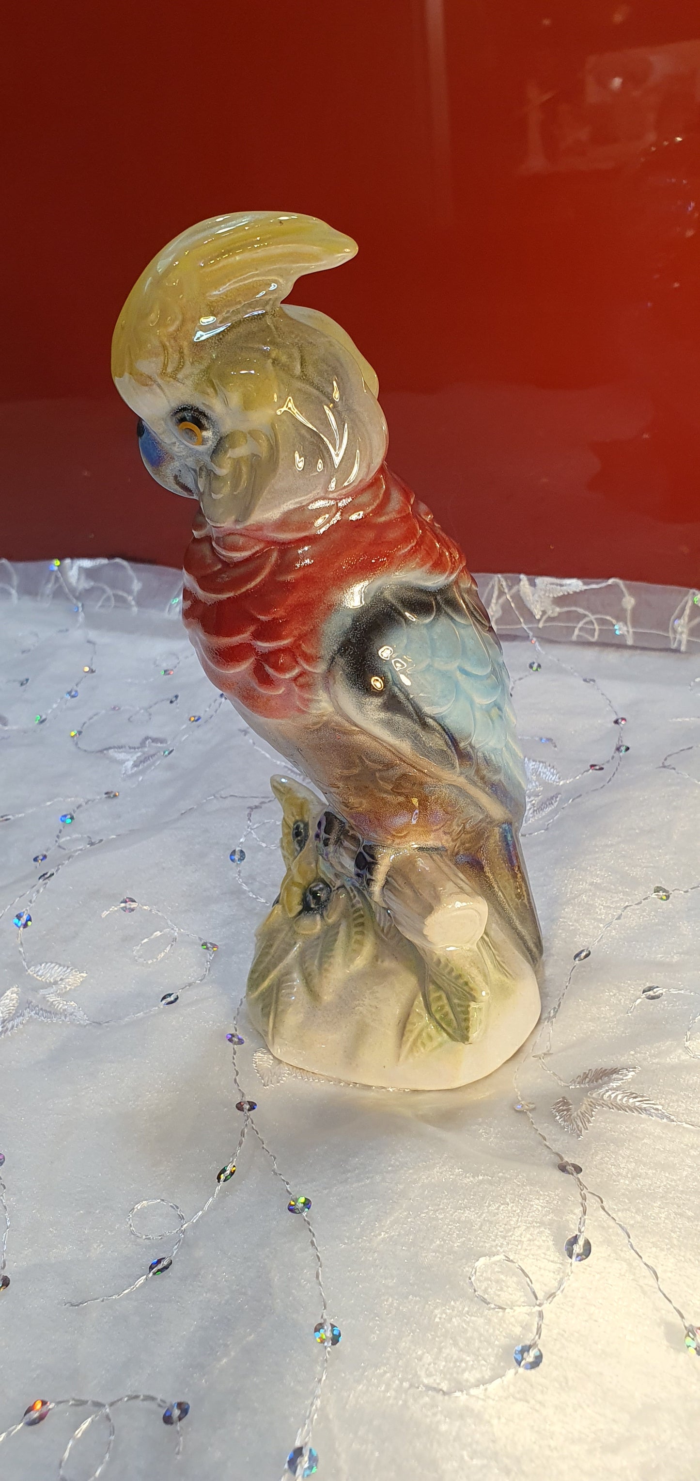 Parrot figure by Jema Holland Pottery