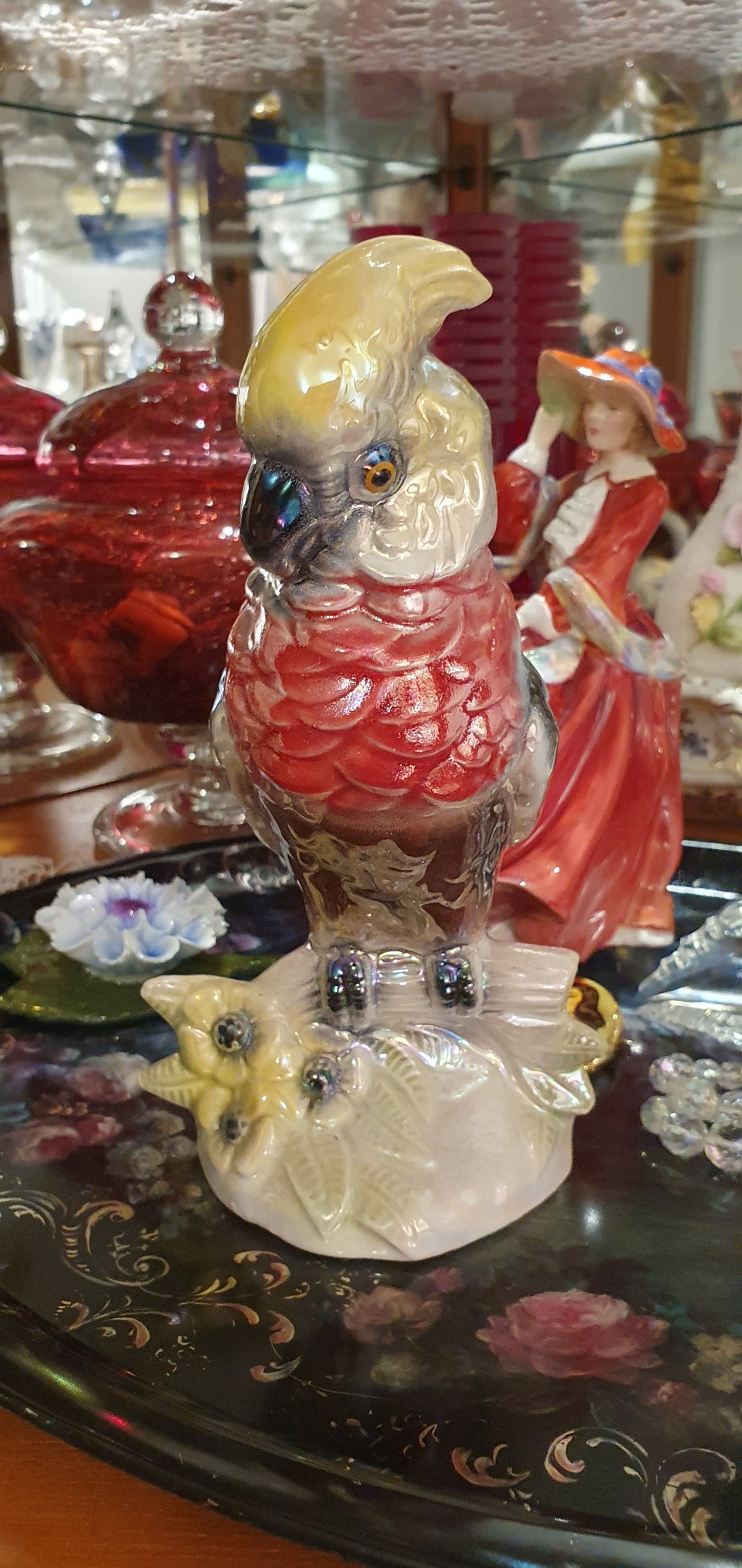 Parrot figure by Jema Holland Pottery