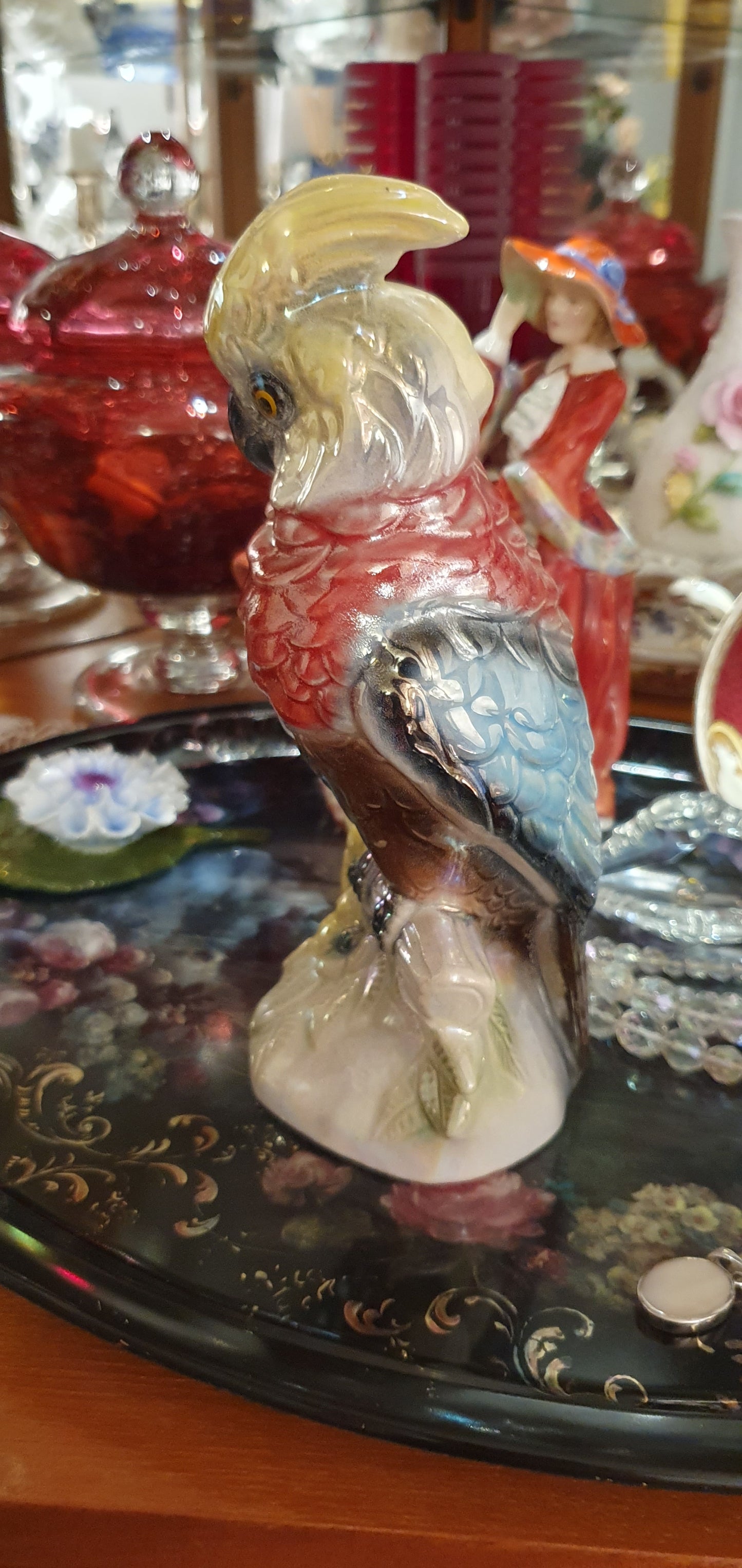 Parrot figure by Jema Holland Pottery