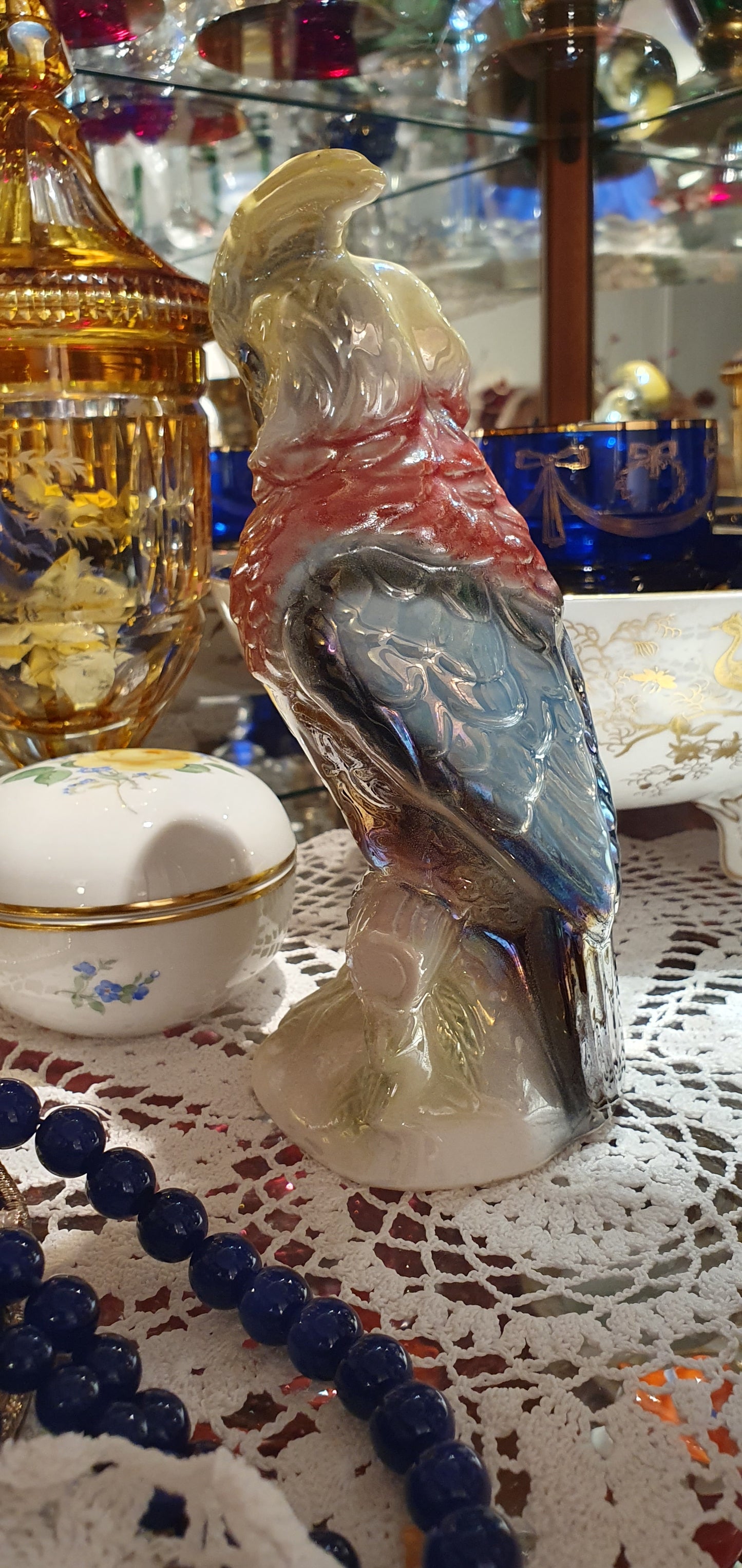 Parrot figure by Jema Holland Pottery