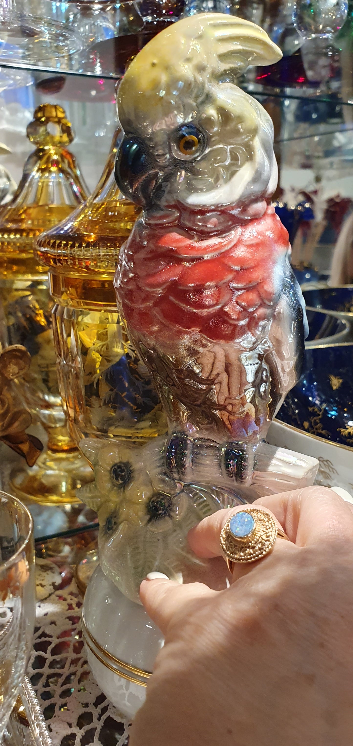 Parrot figure by Jema Holland Pottery