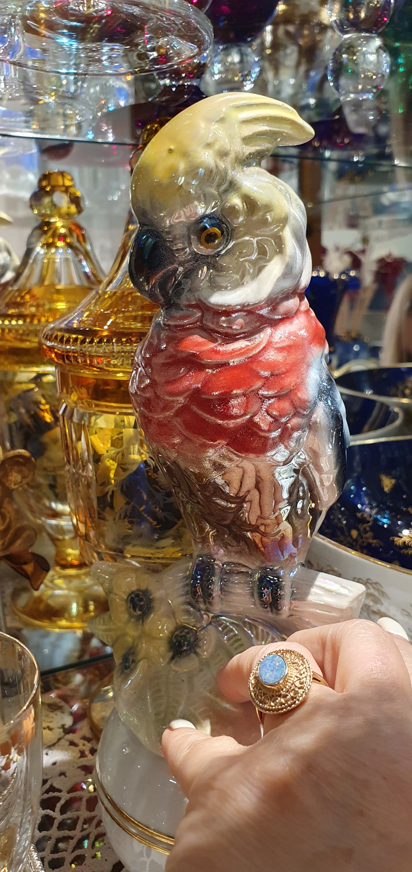 Parrot figure by Jema Holland Pottery