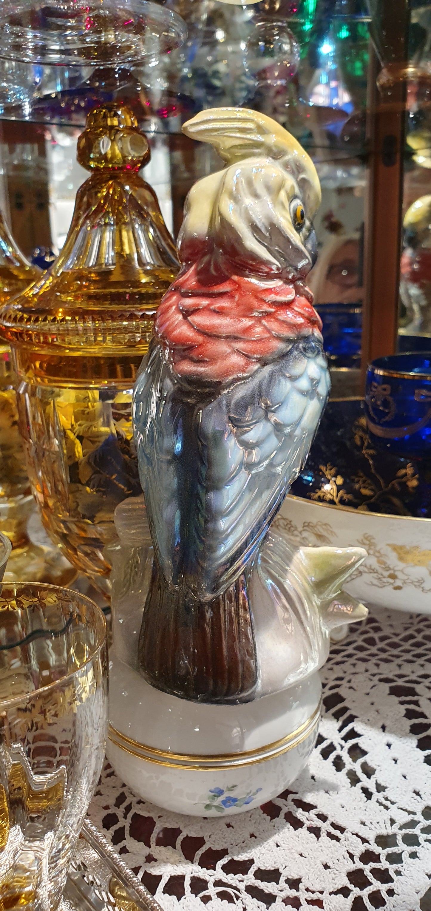 Parrot figure by Jema Holland Pottery