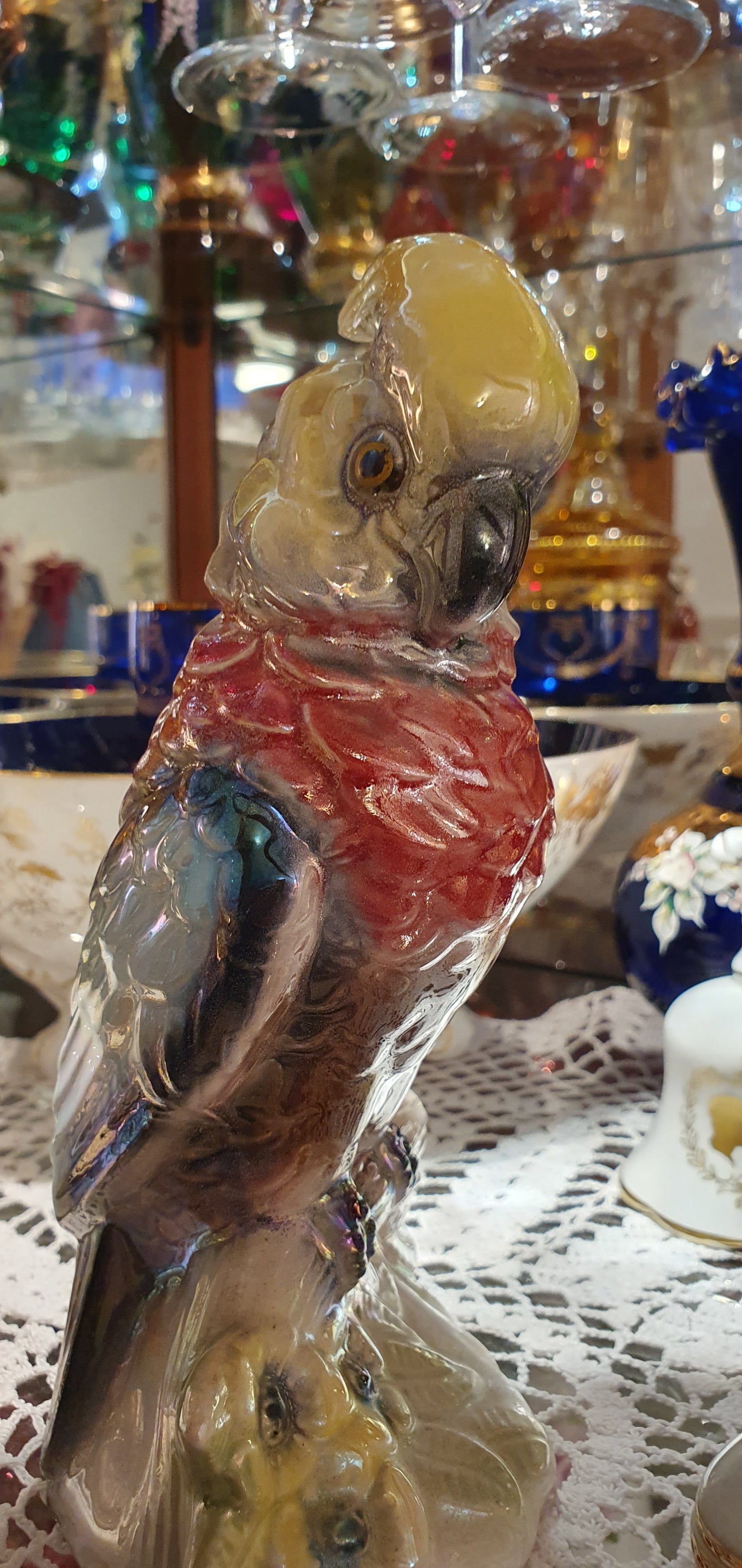 Parrot figure by Jema Holland Pottery
