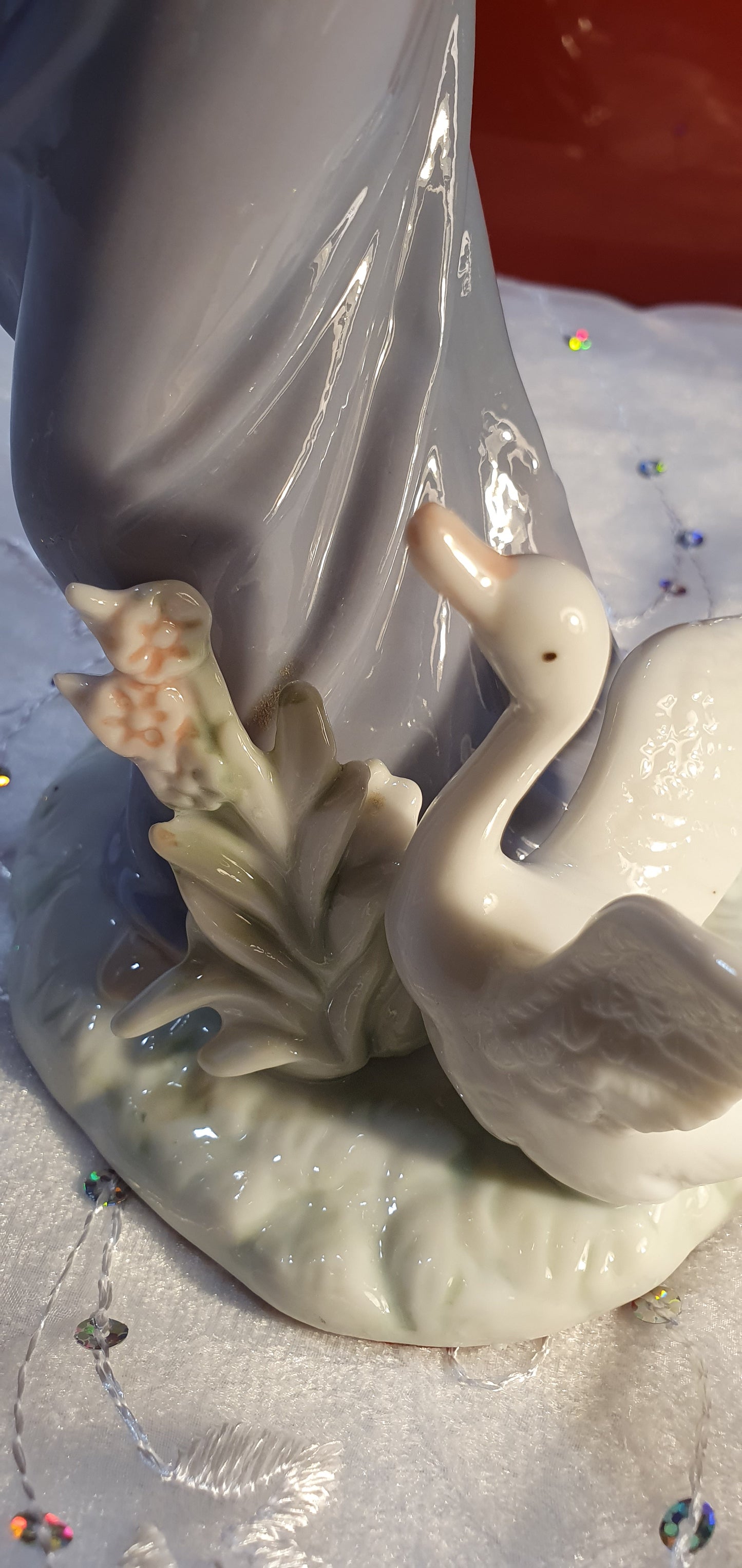 Vintage porcelain figurine "Girl with Duck"