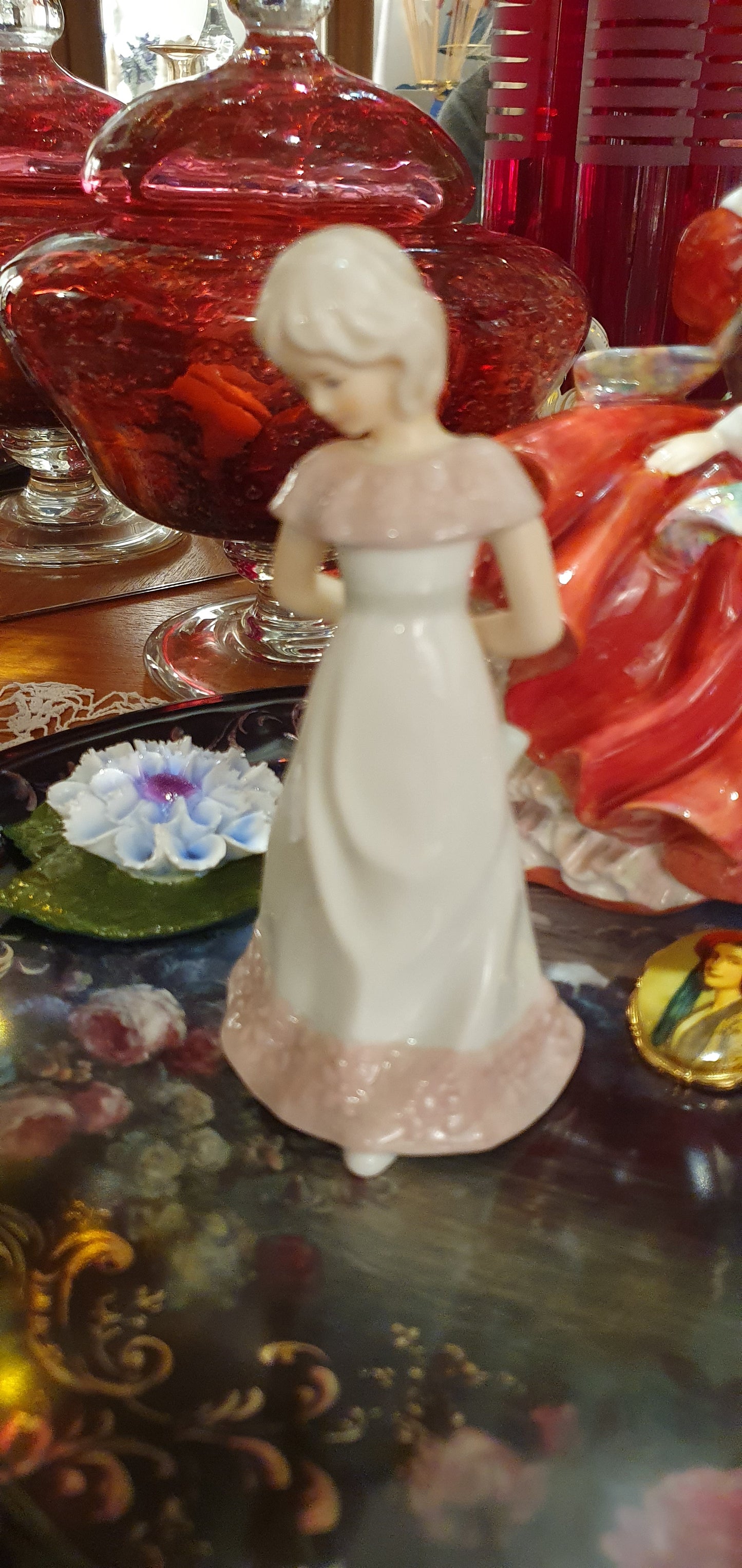 Figure small porcelain fairy girl.