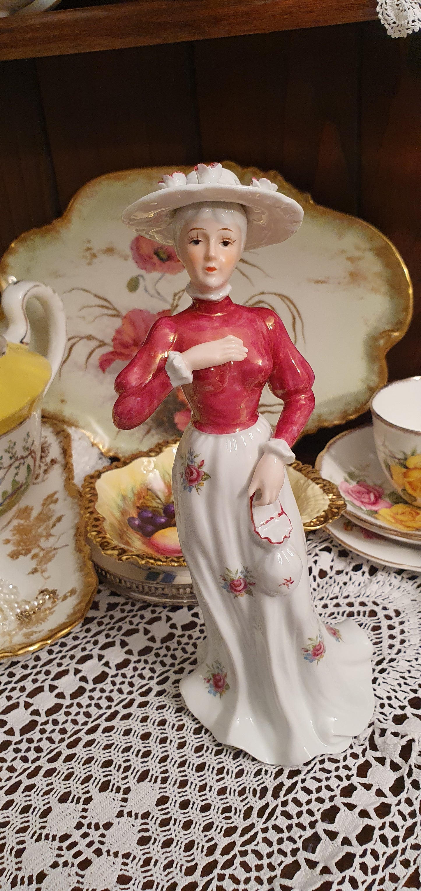 Cemark International - Edwardian Lady - Hand Painted Porcelain