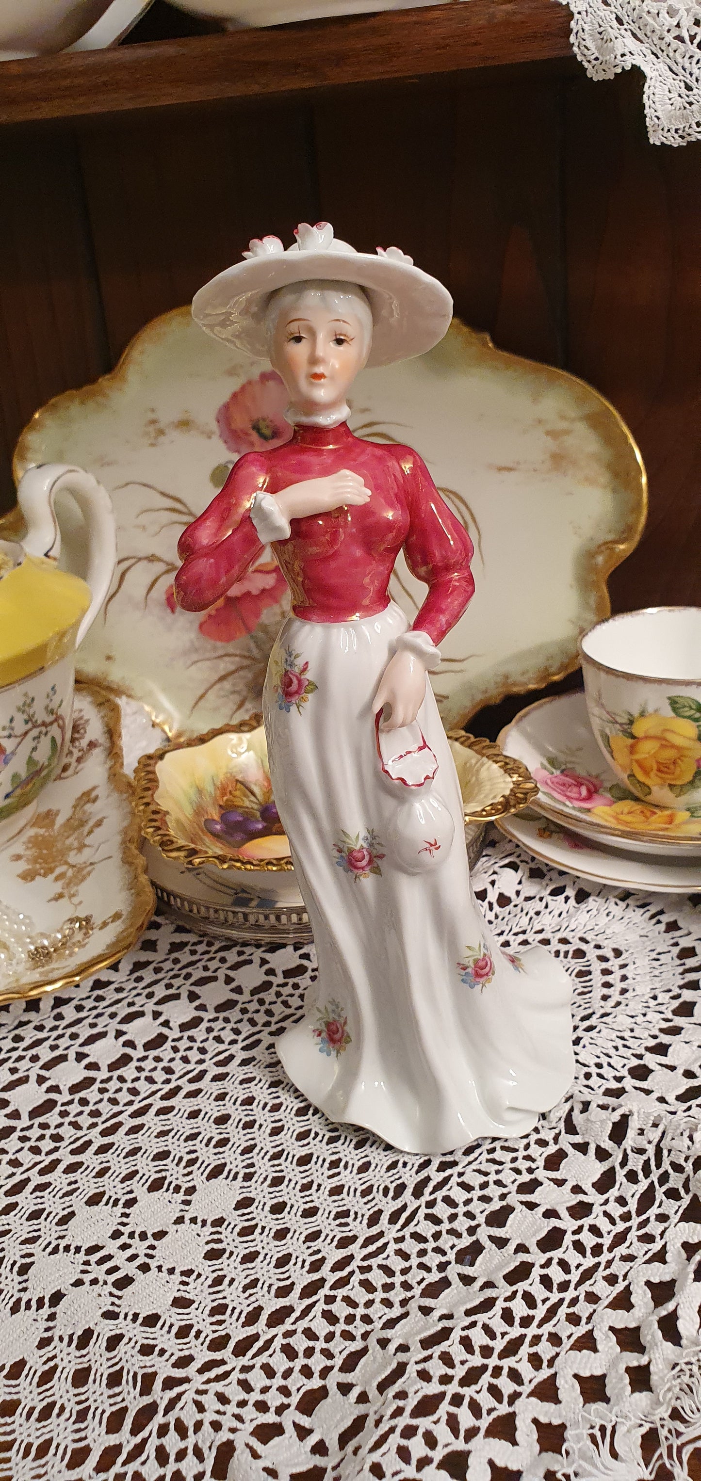 Cemark International - Edwardian Lady - Hand Painted Porcelain