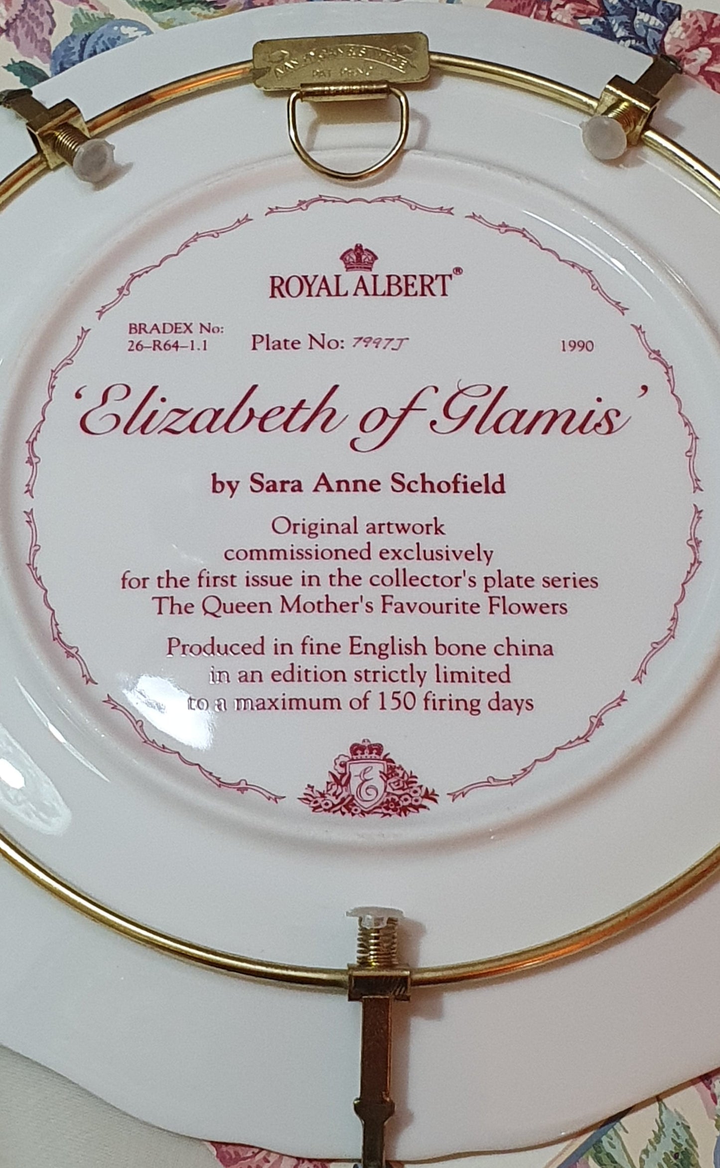 "Elizabeth of Glamis" Collector's Plate by Royal Albert