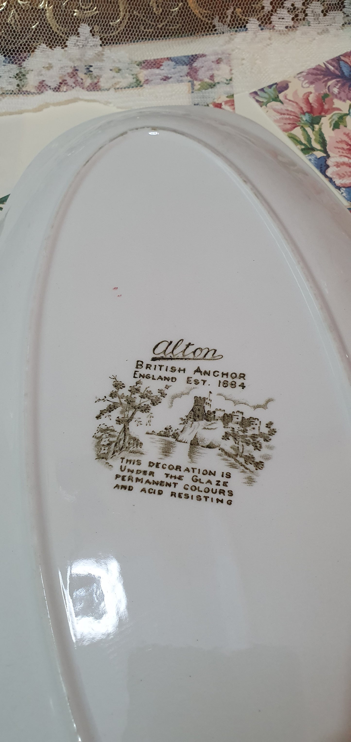 Vintage "Alton" Oval Platter by British Anchor Pottery