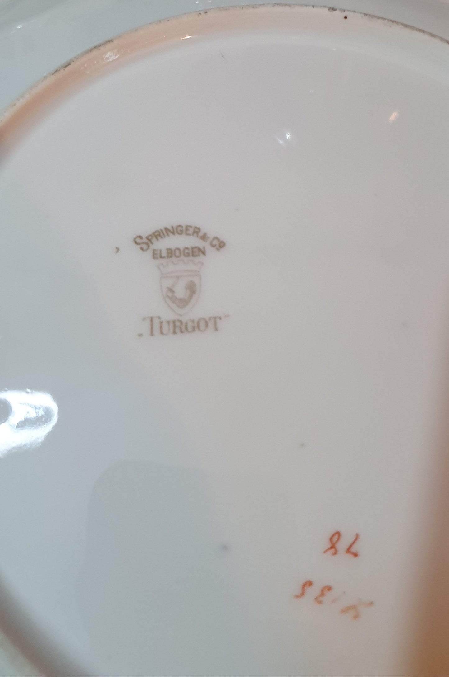 Springer & Co. Oval Bone China Plates. Elbogen (135/78)