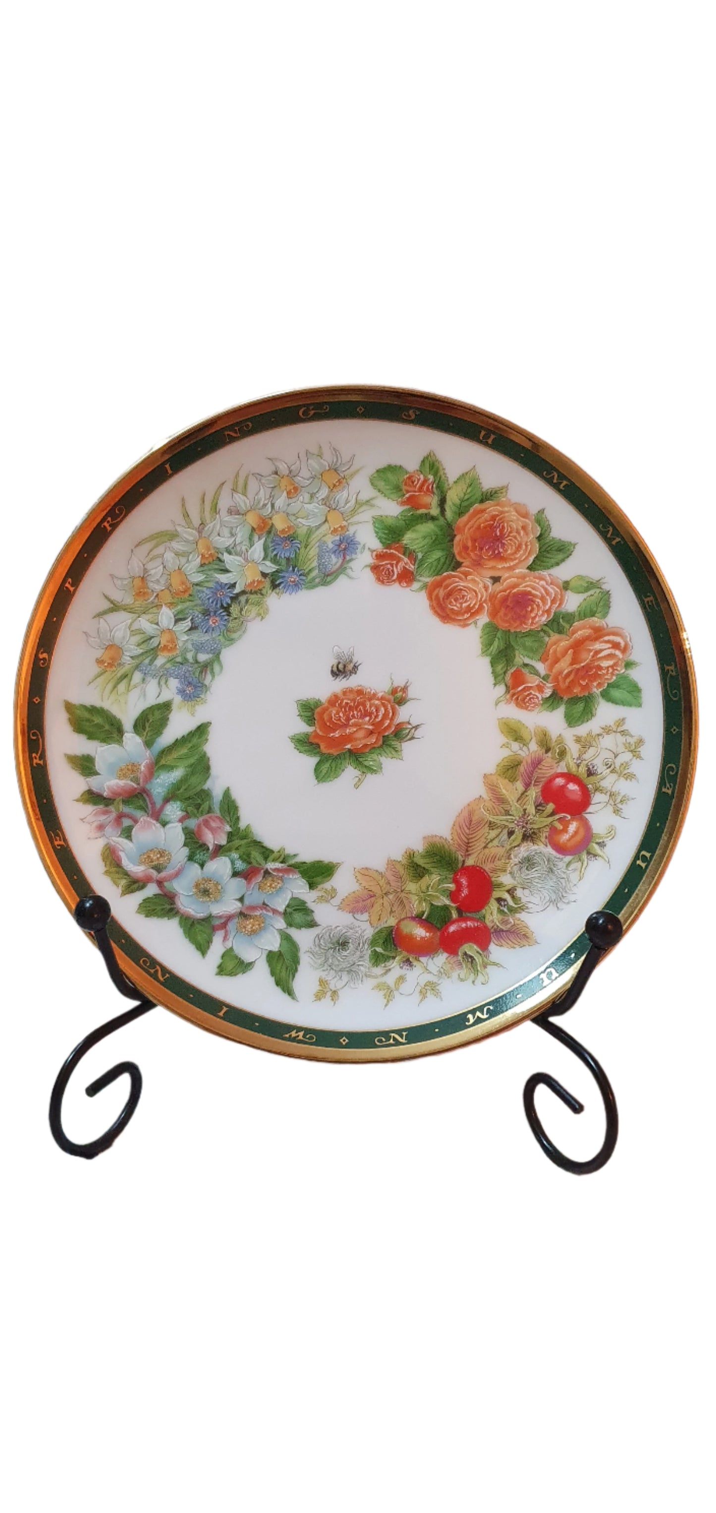 Beauty All Seasons: All Seasons Decorative Plate by Gill Tomblin