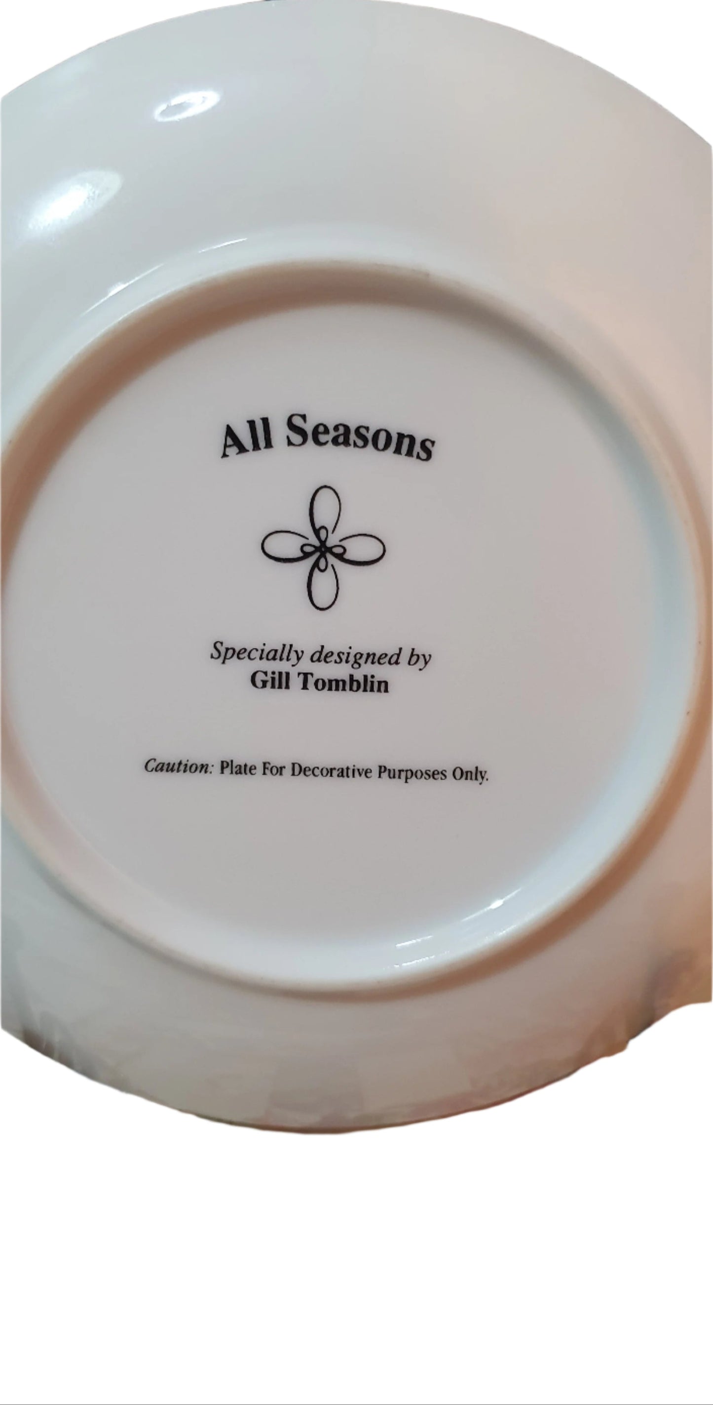 Beauty All Seasons: All Seasons Decorative Plate by Gill Tomblin