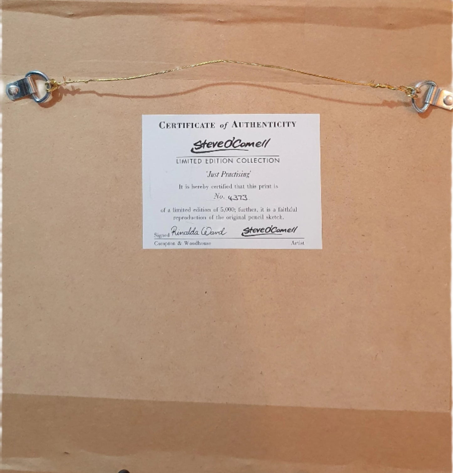 Limited edition pencil sketch by Steve O'Connell