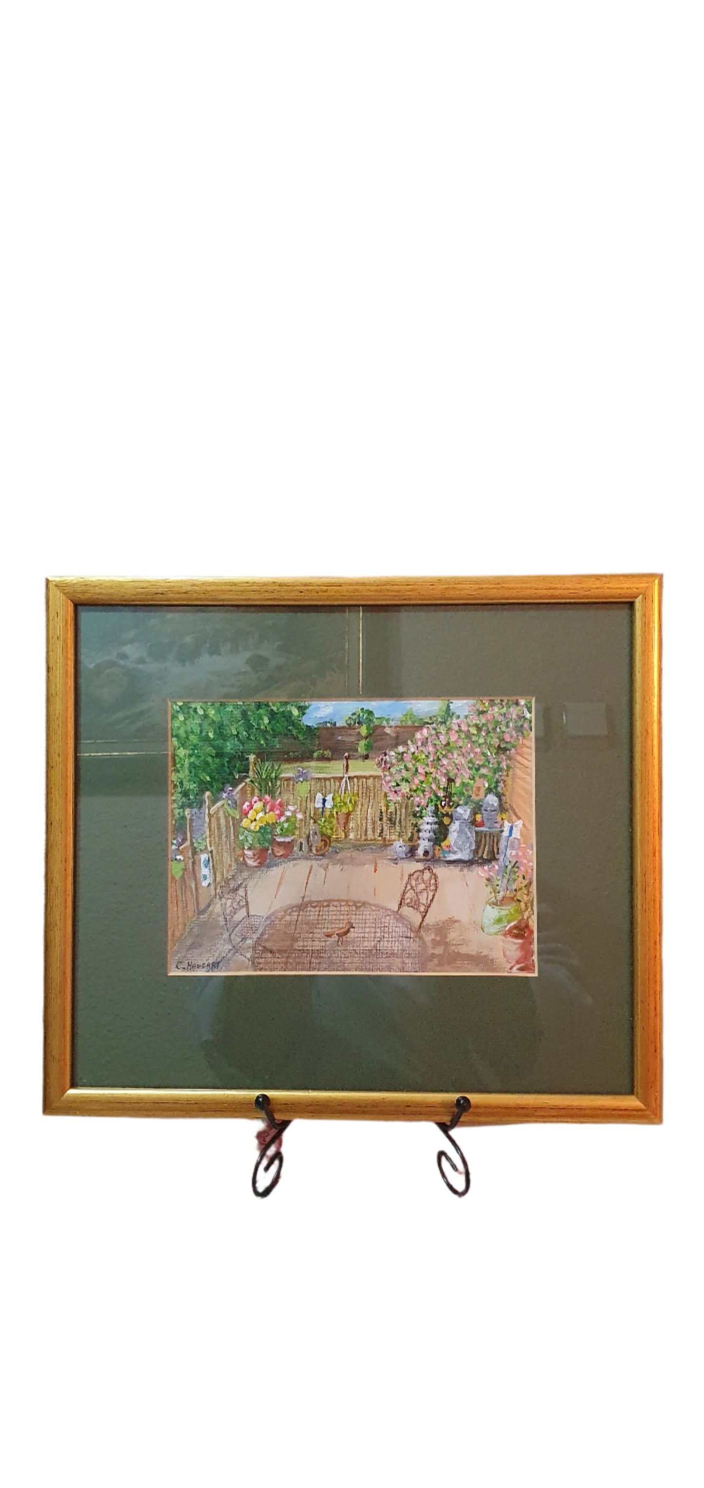 Sunny Yard: A painting with a summer mood
