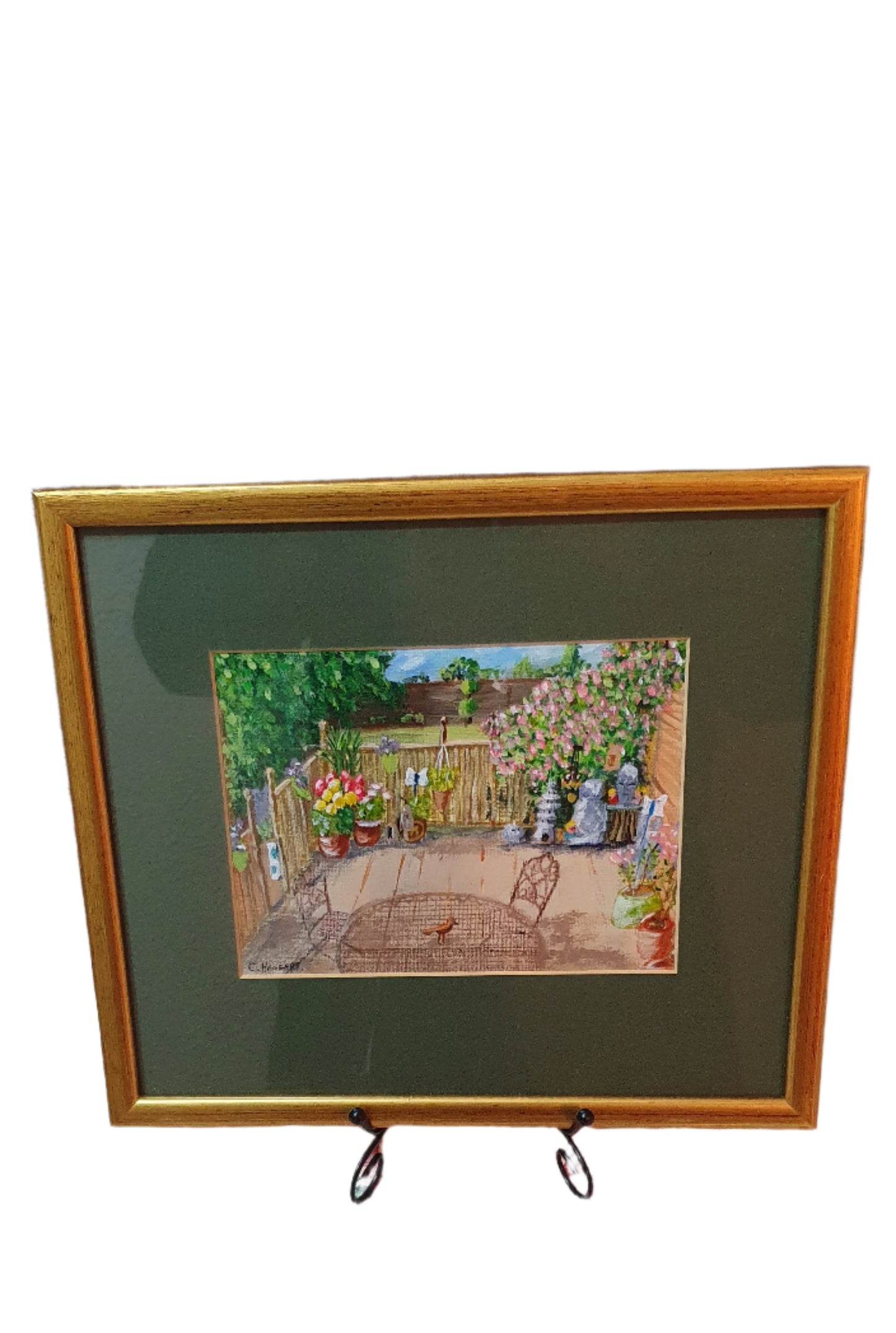 Sunny Yard: A painting with a summer mood