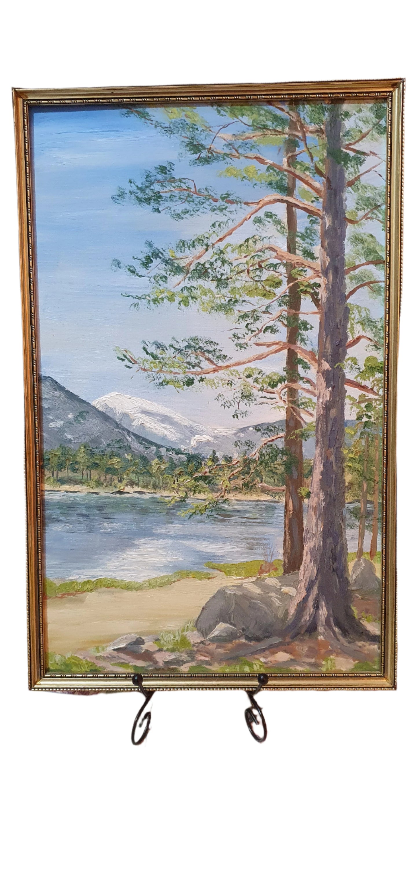Painting - a memory of an exciting winter: Landscape from 1978