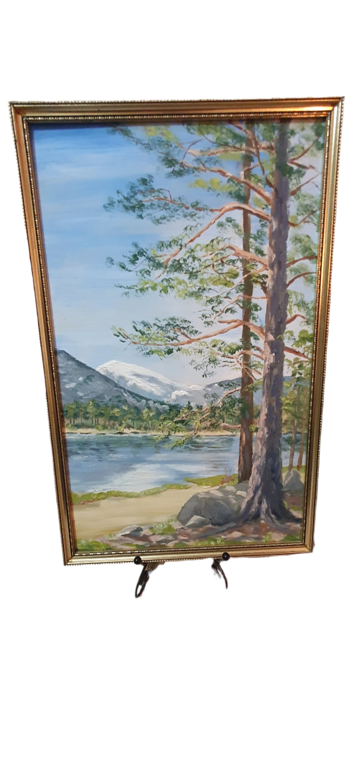 Painting - a memory of an exciting winter: Landscape from 1978