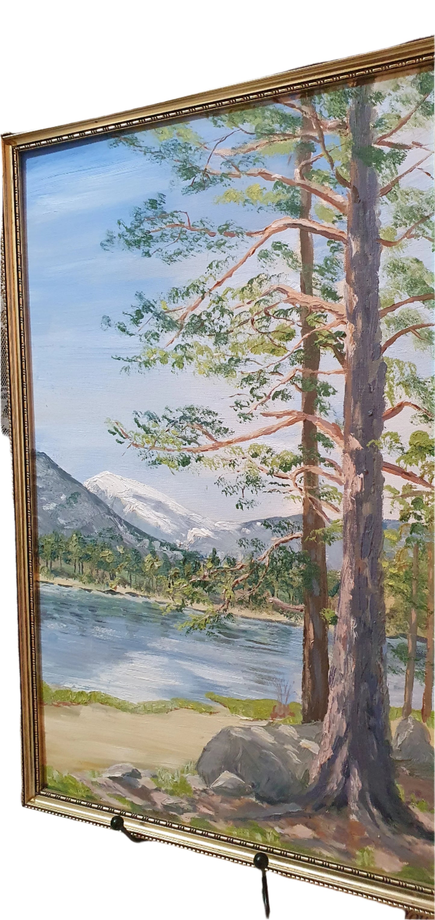 Painting - a memory of an exciting winter: Landscape from 1978