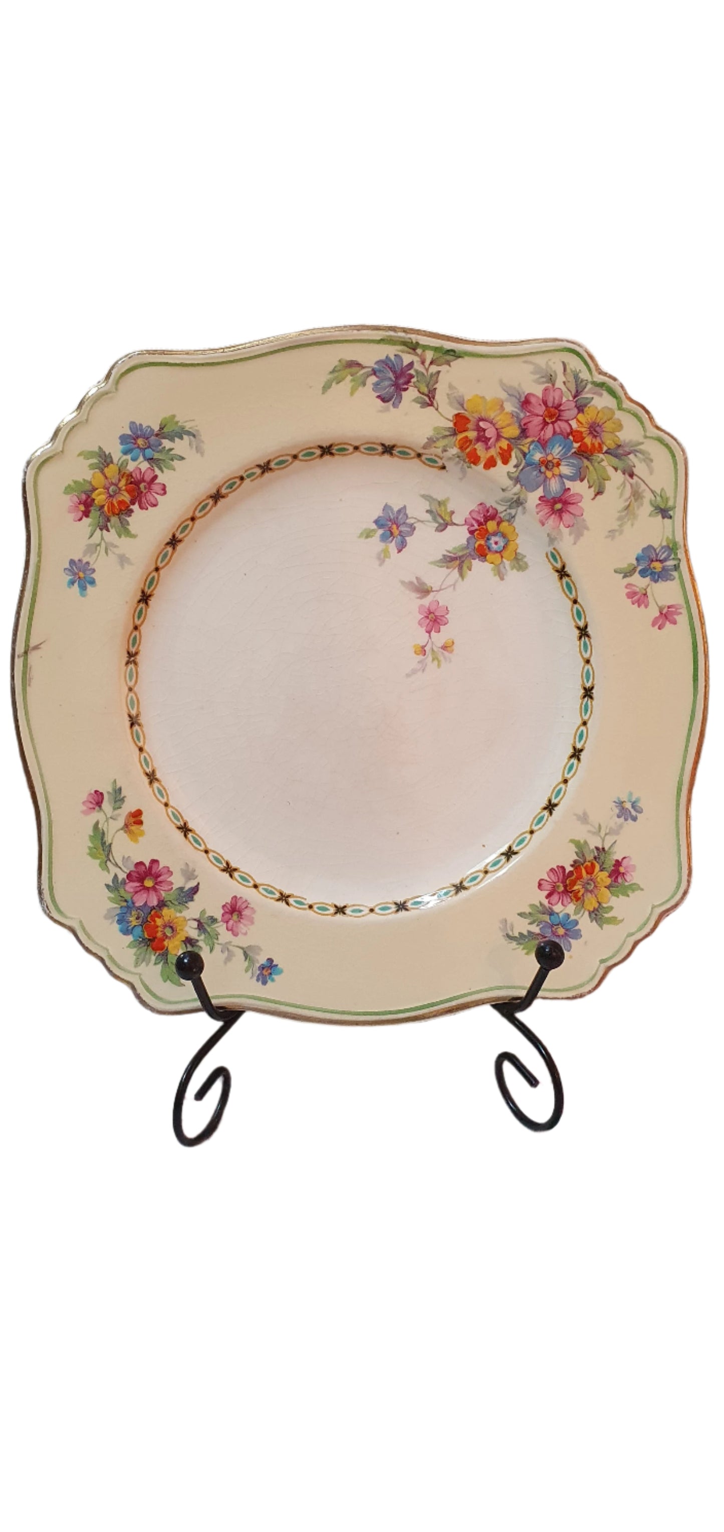 Vintage Elegance: Royal Winton Grimwades Square Plate