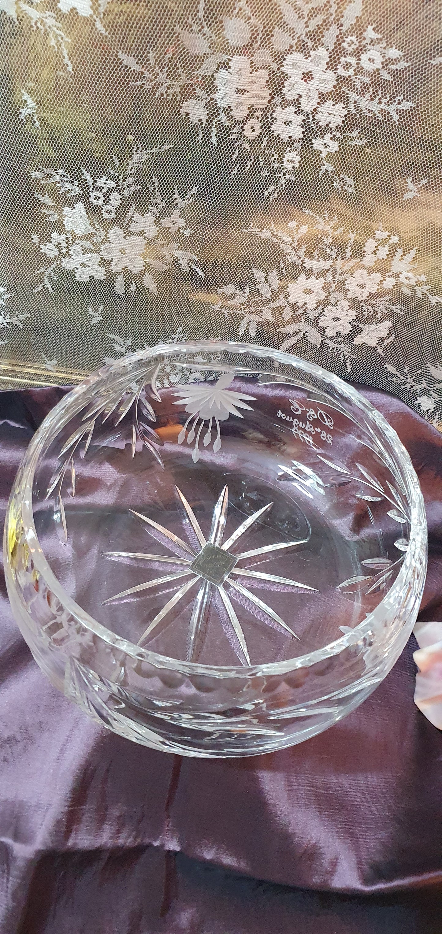Crystal bowl for special occasions