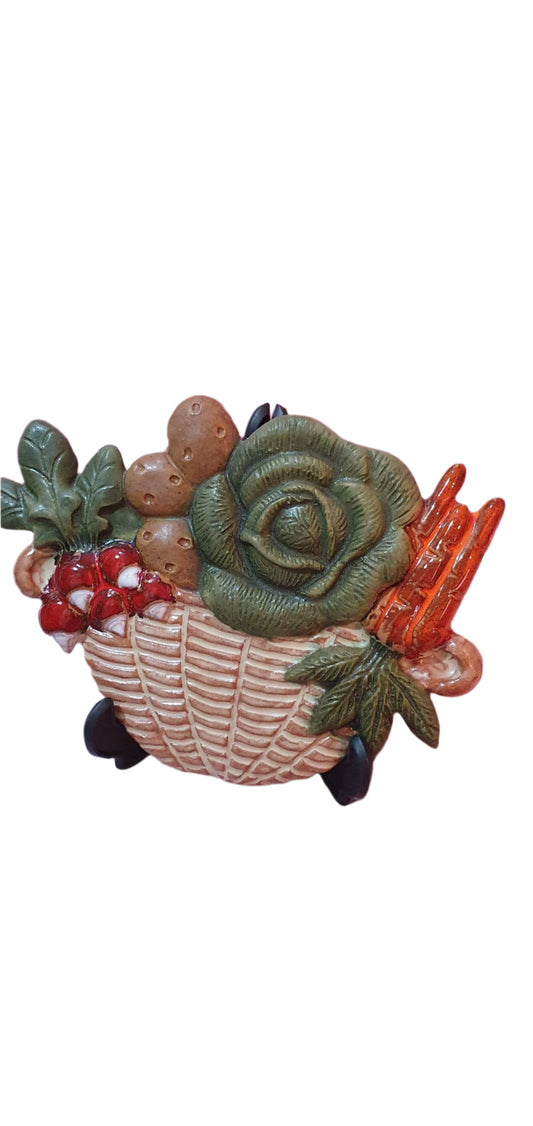 Керамична декорация за стена - Изобилие от градината