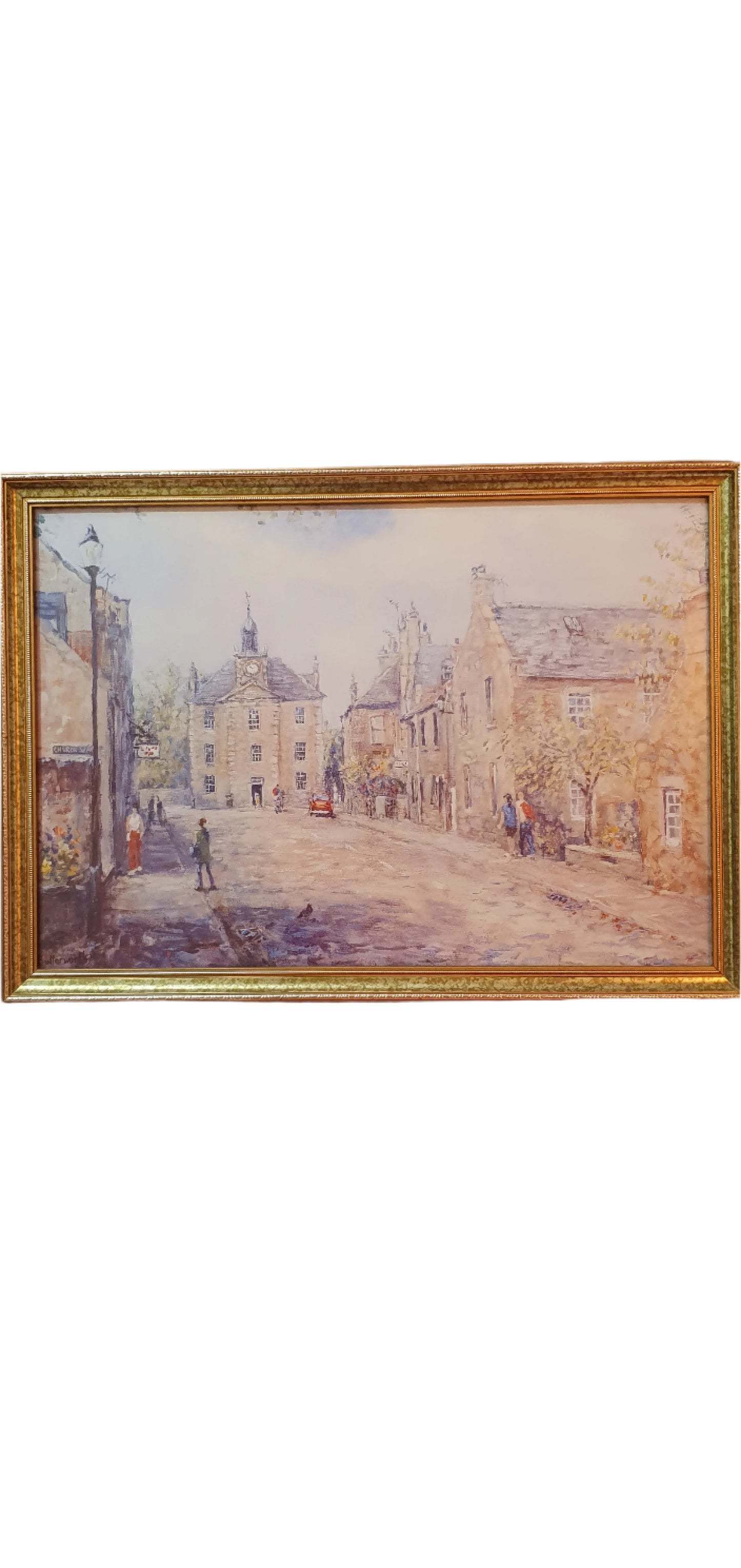 Lithograph "High Street" by Howard Butterworth