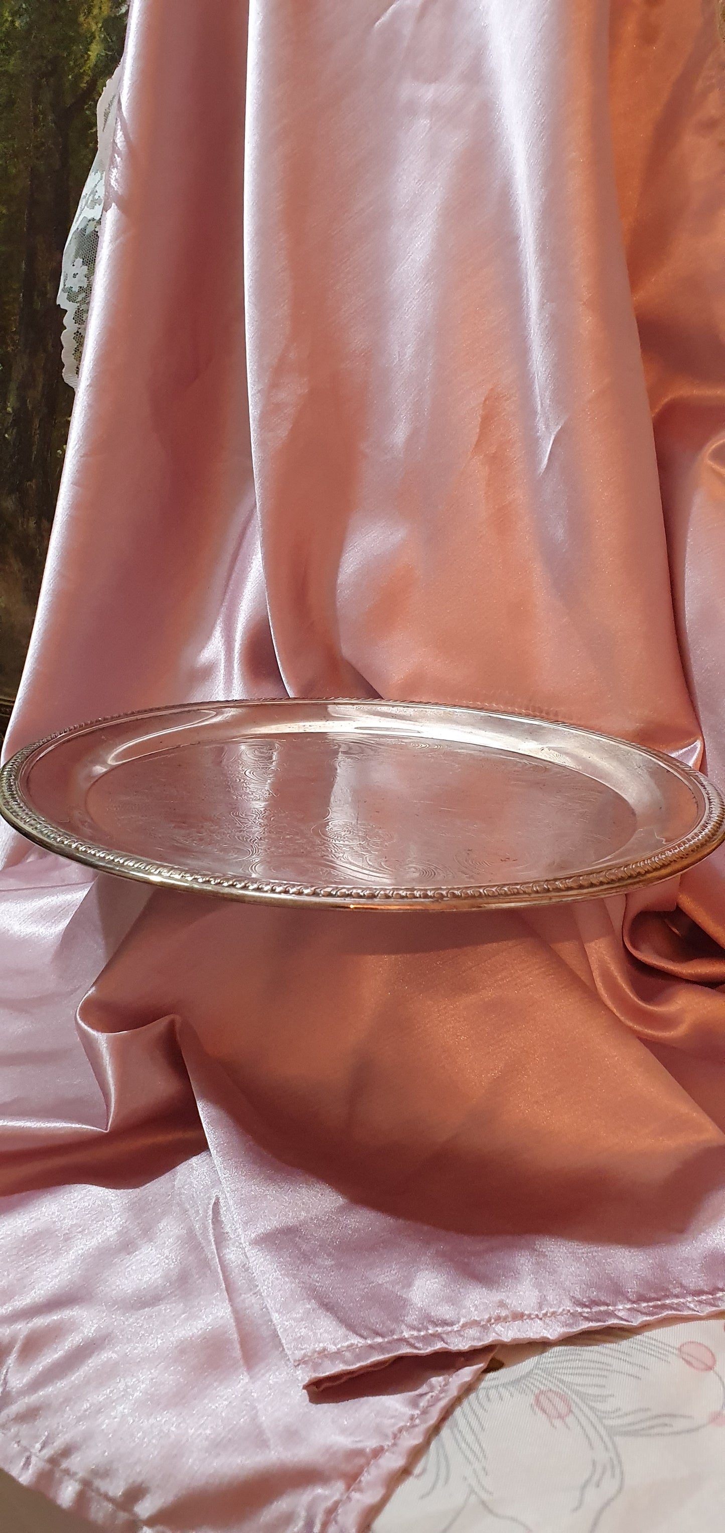 Vintage silver plated tray - FB Rogers Silver Co.