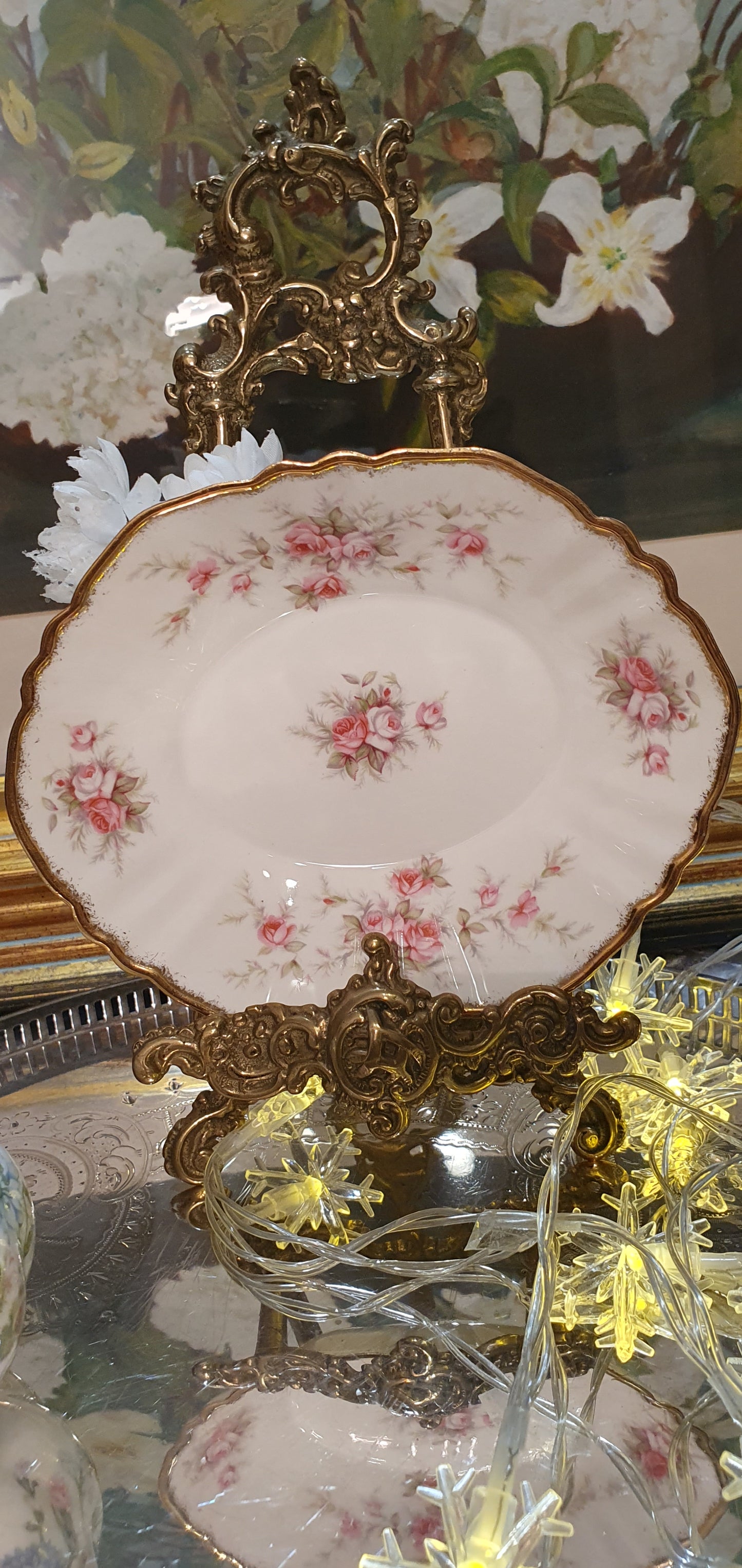 Exquisite small saucer Paragon Victoriana Rose