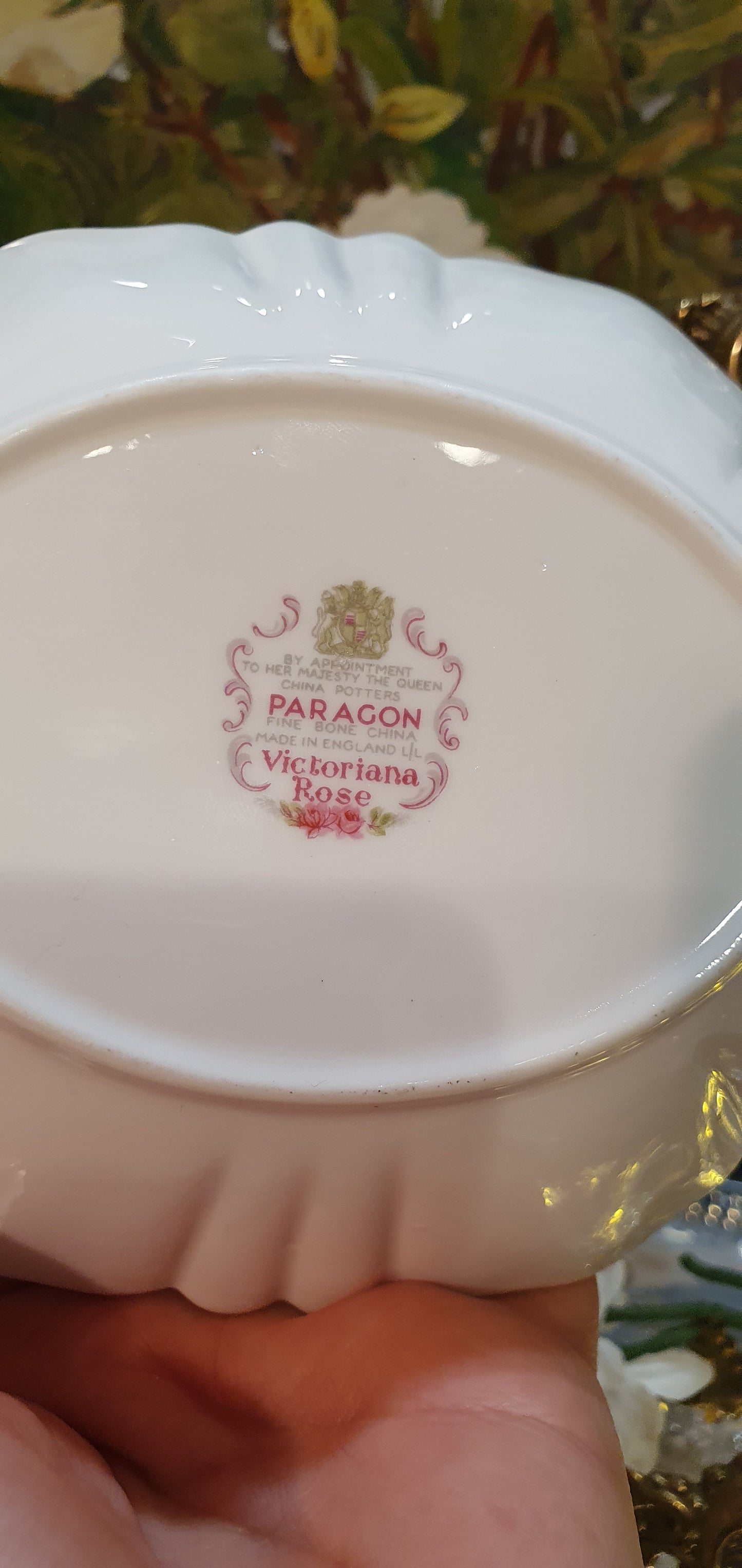 Exquisite small saucer Paragon Victoriana Rose