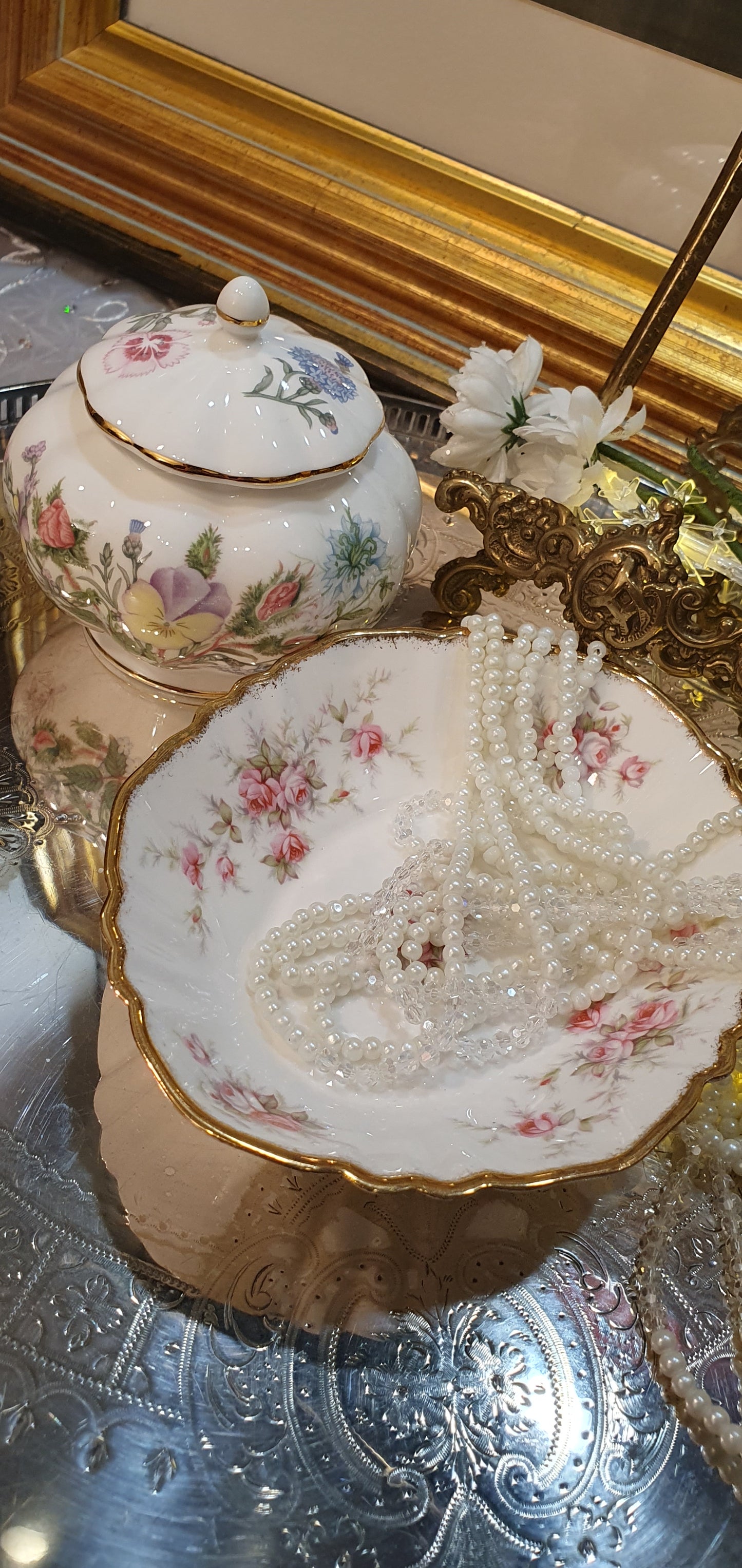 Exquisite small saucer Paragon Victoriana Rose