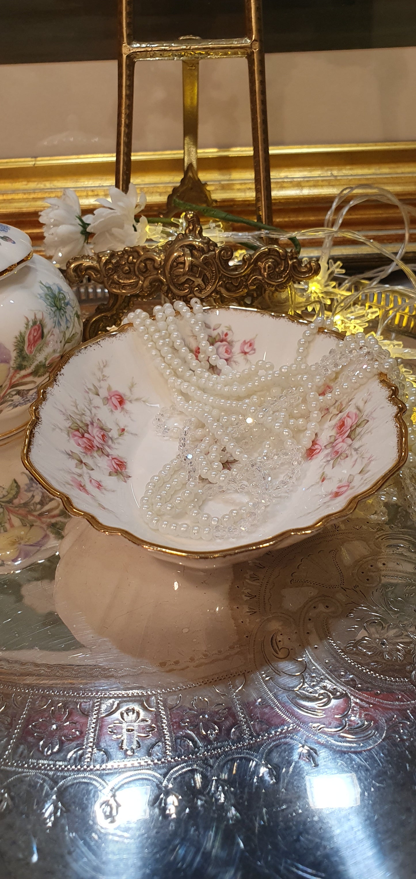 Exquisite small saucer Paragon Victoriana Rose