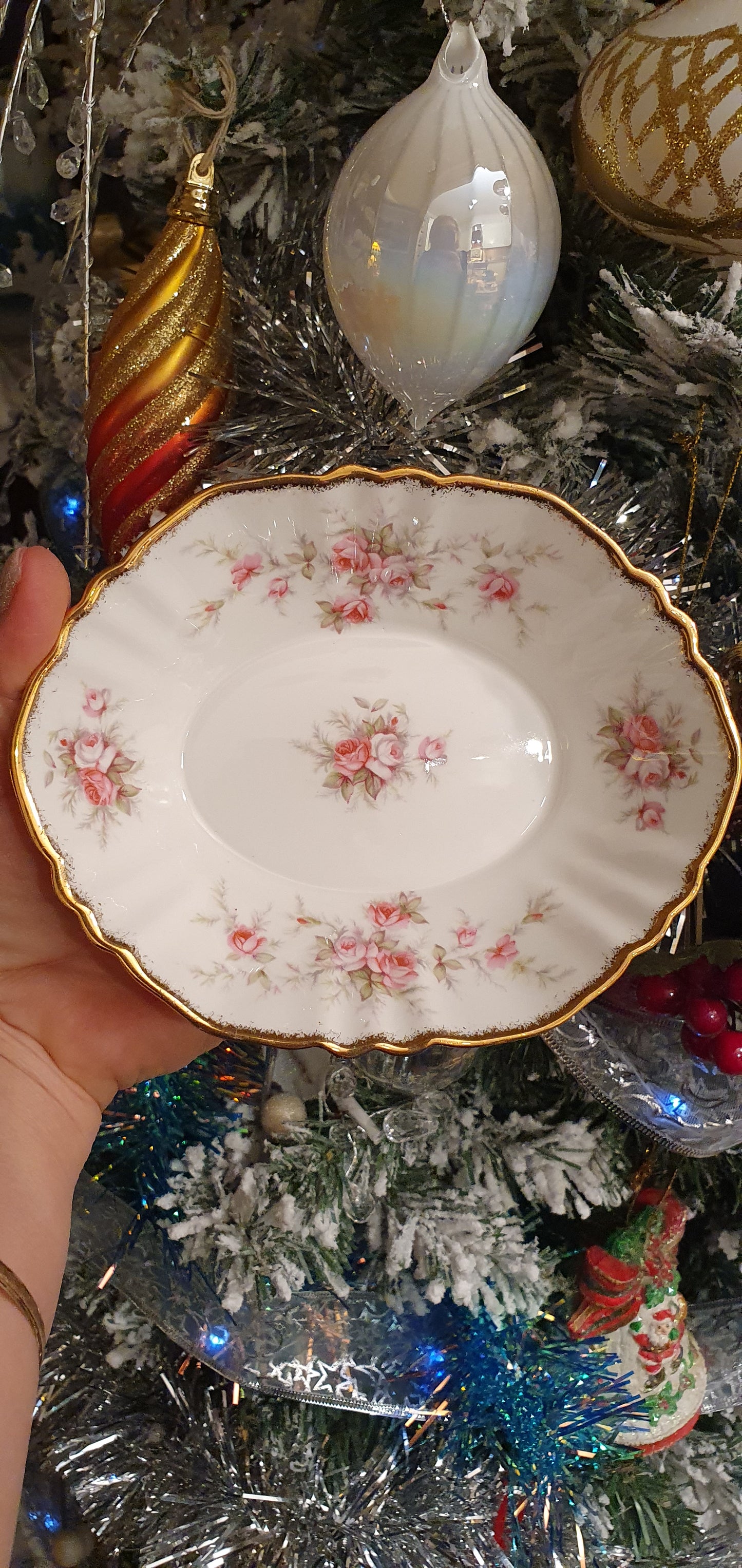 Exquisite small saucer Paragon Victoriana Rose