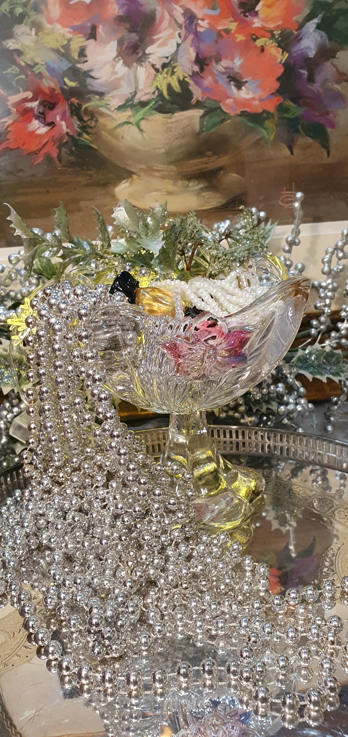 Elegant glass candy box