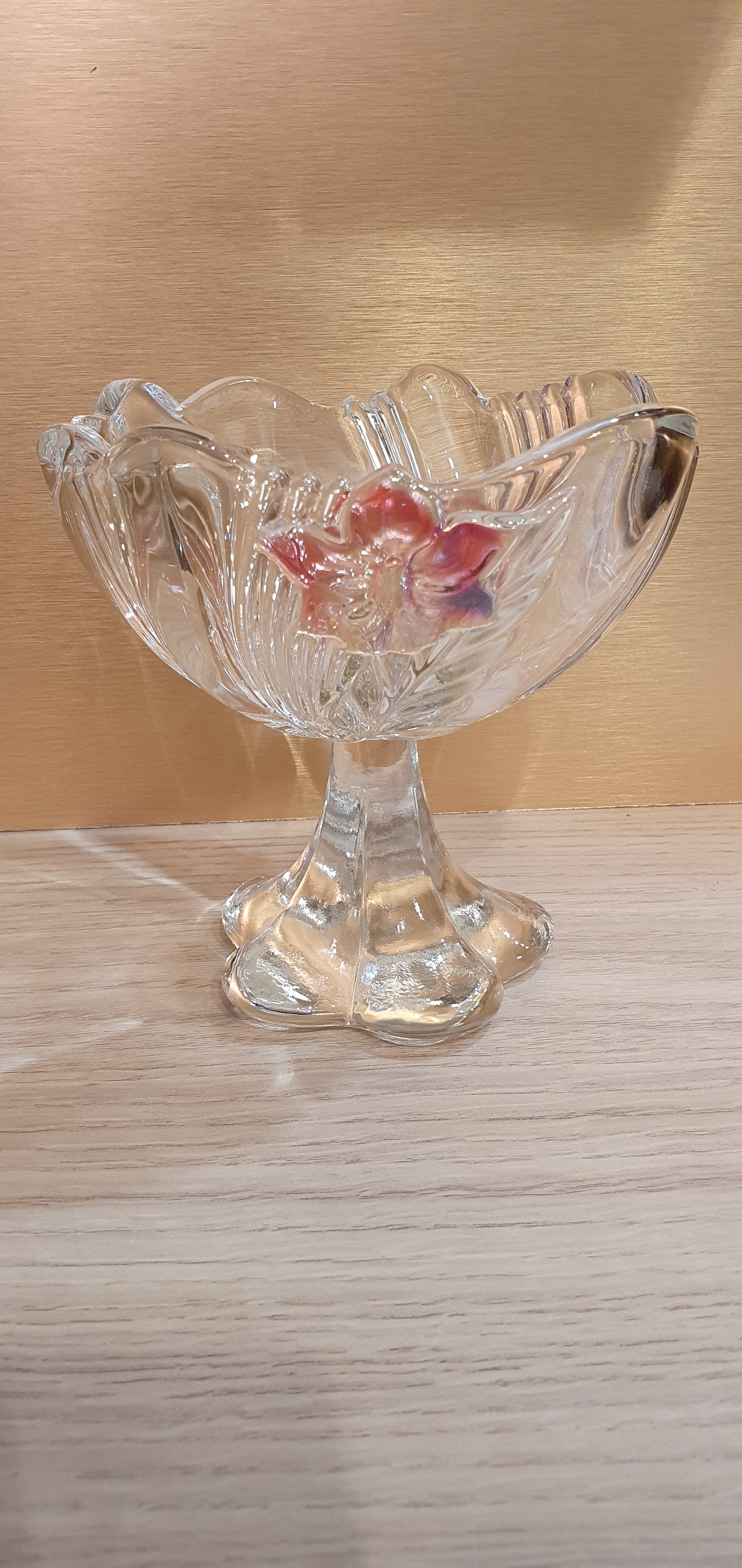 Elegant glass candy box