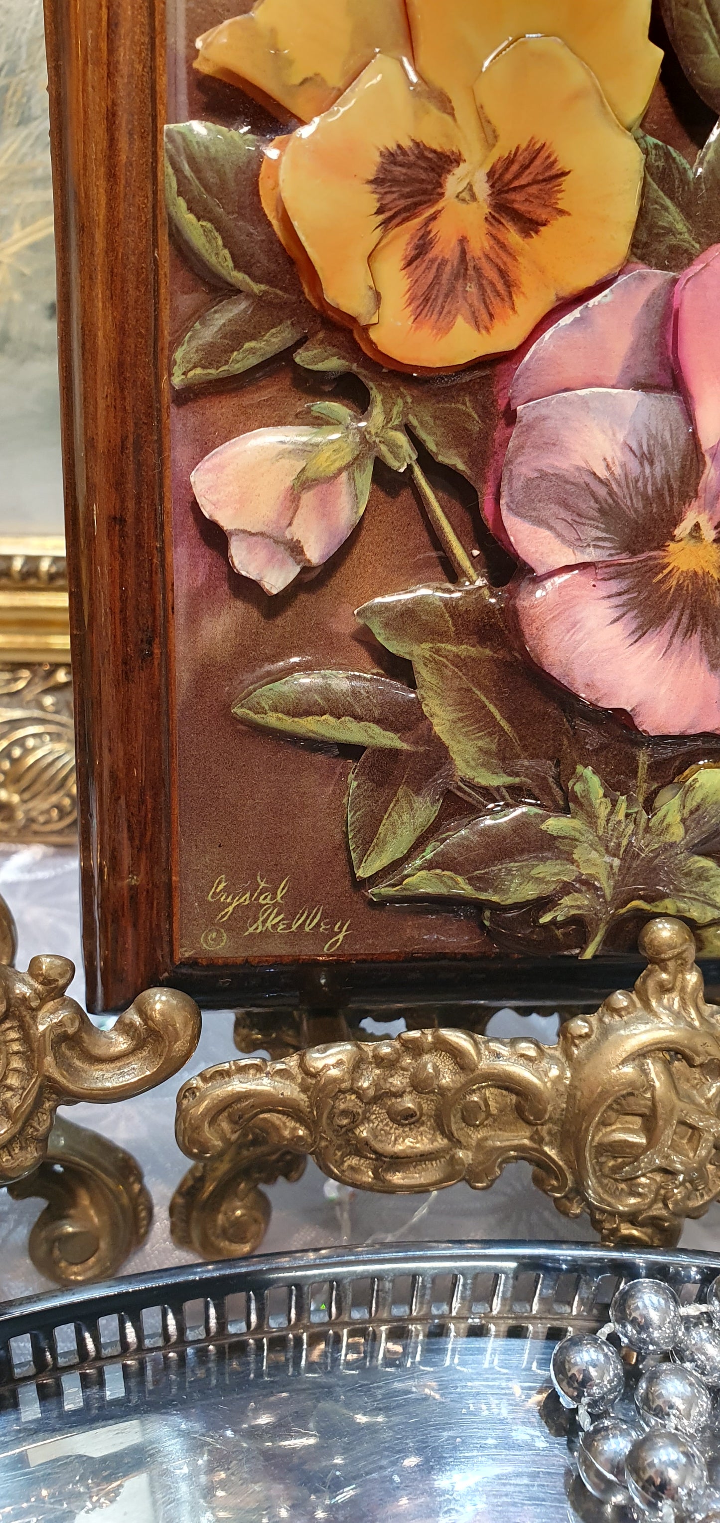 Ceramic fine art painting by Crystal Skelley