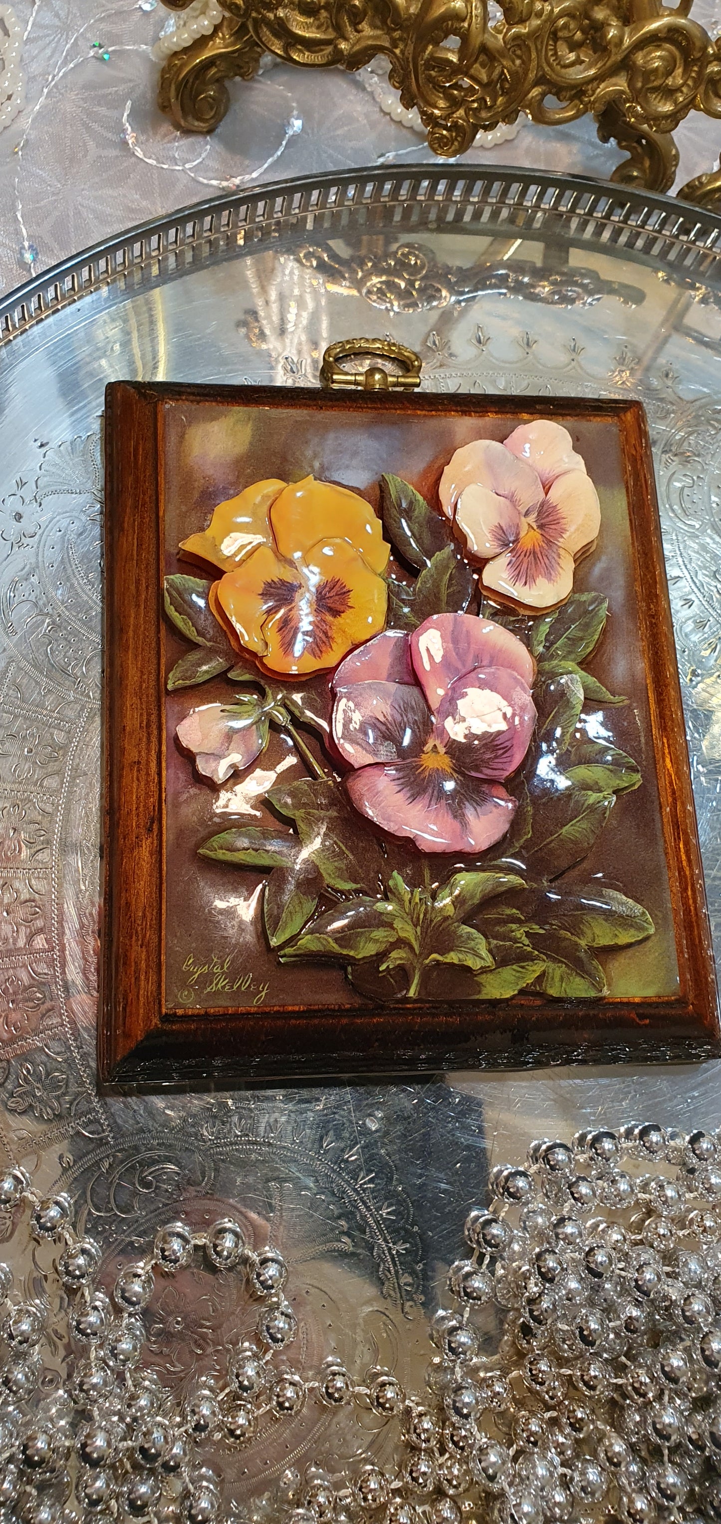 Ceramic fine art painting by Crystal Skelley