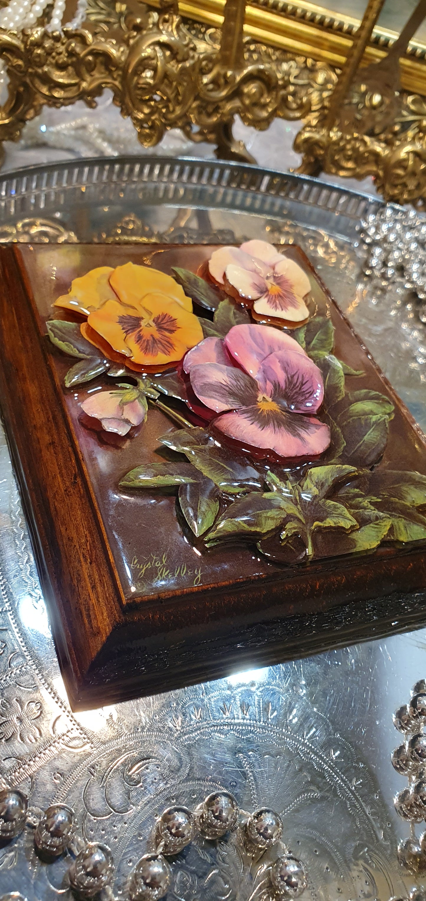 Ceramic fine art painting by Crystal Skelley