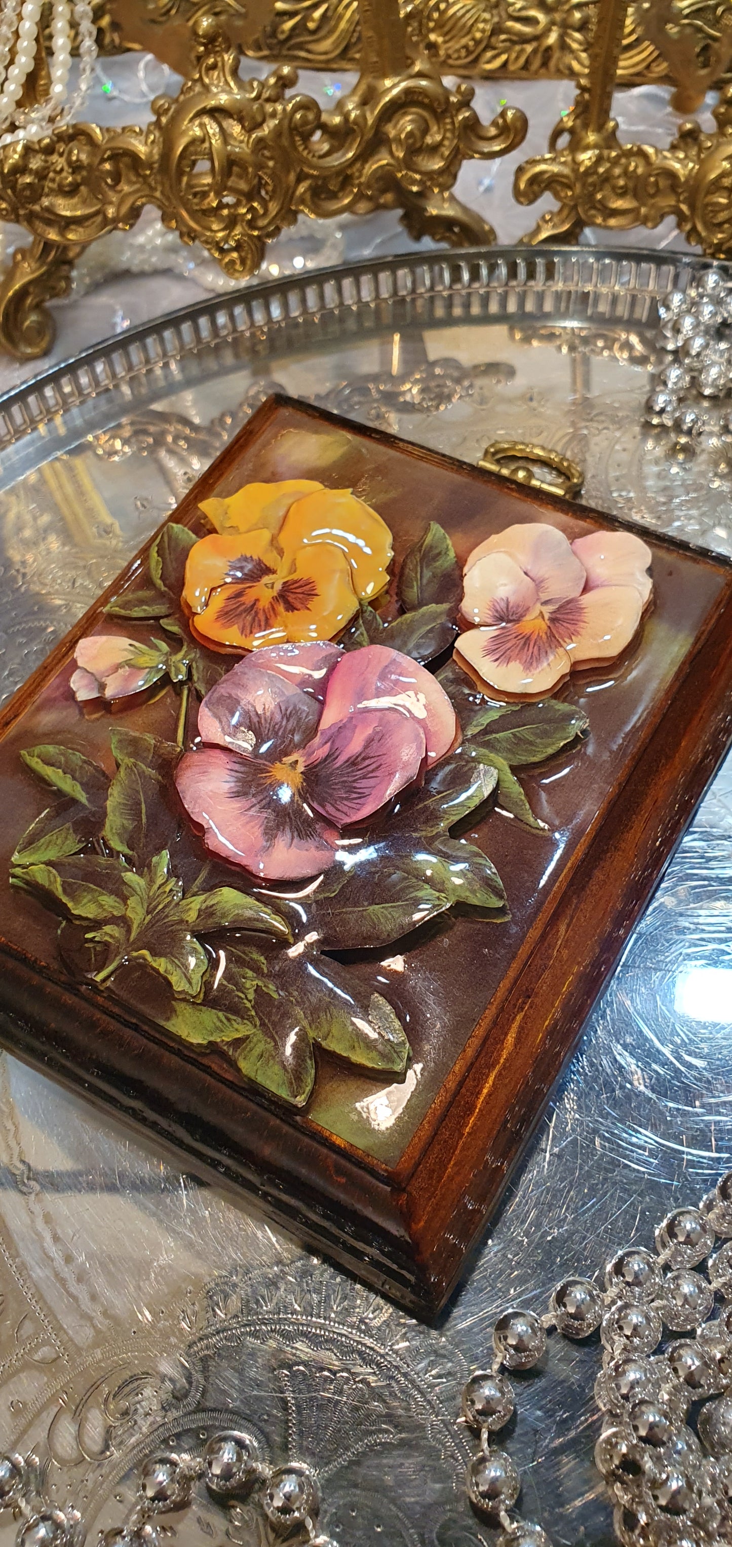 Ceramic fine art painting by Crystal Skelley