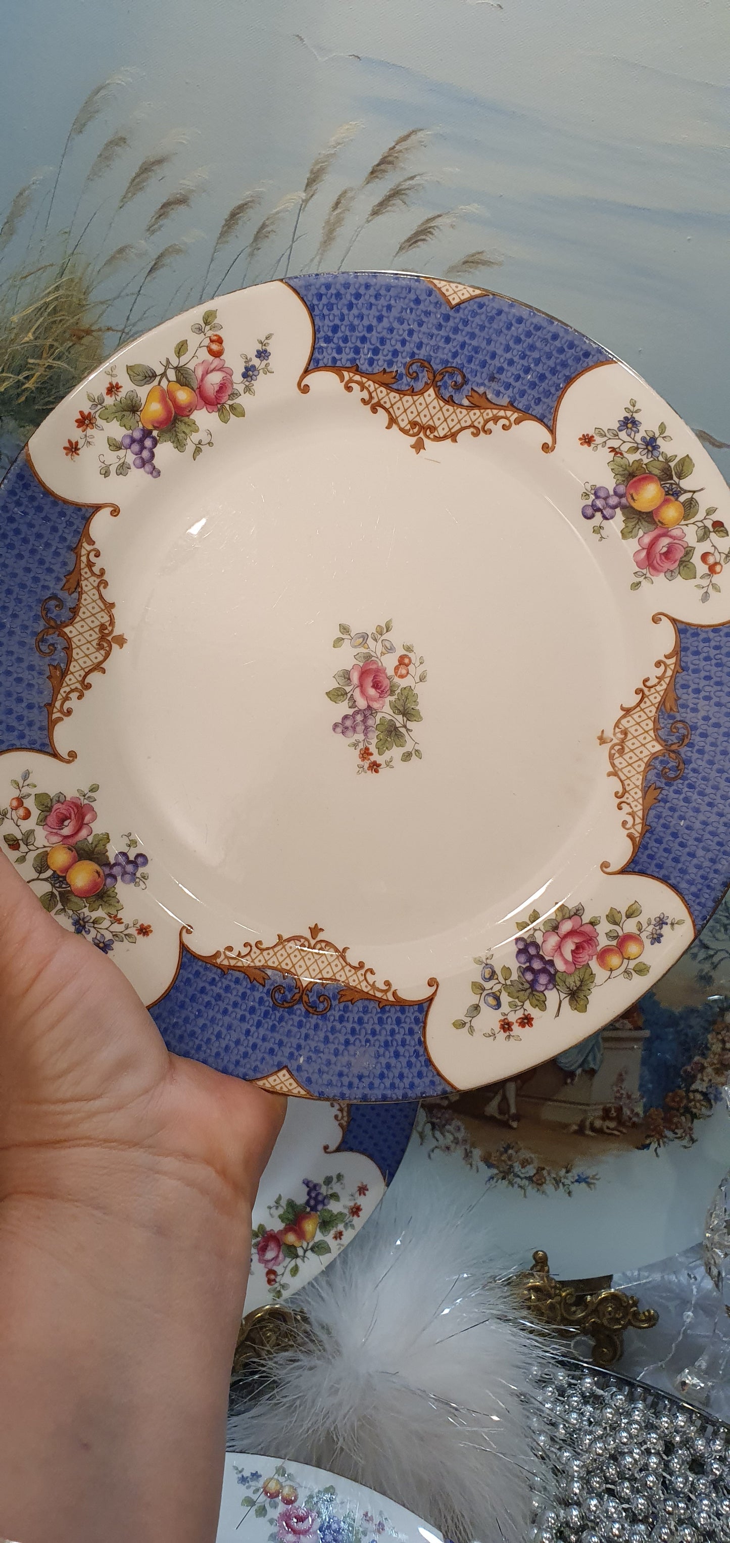 Aynsley brand porcelain plates