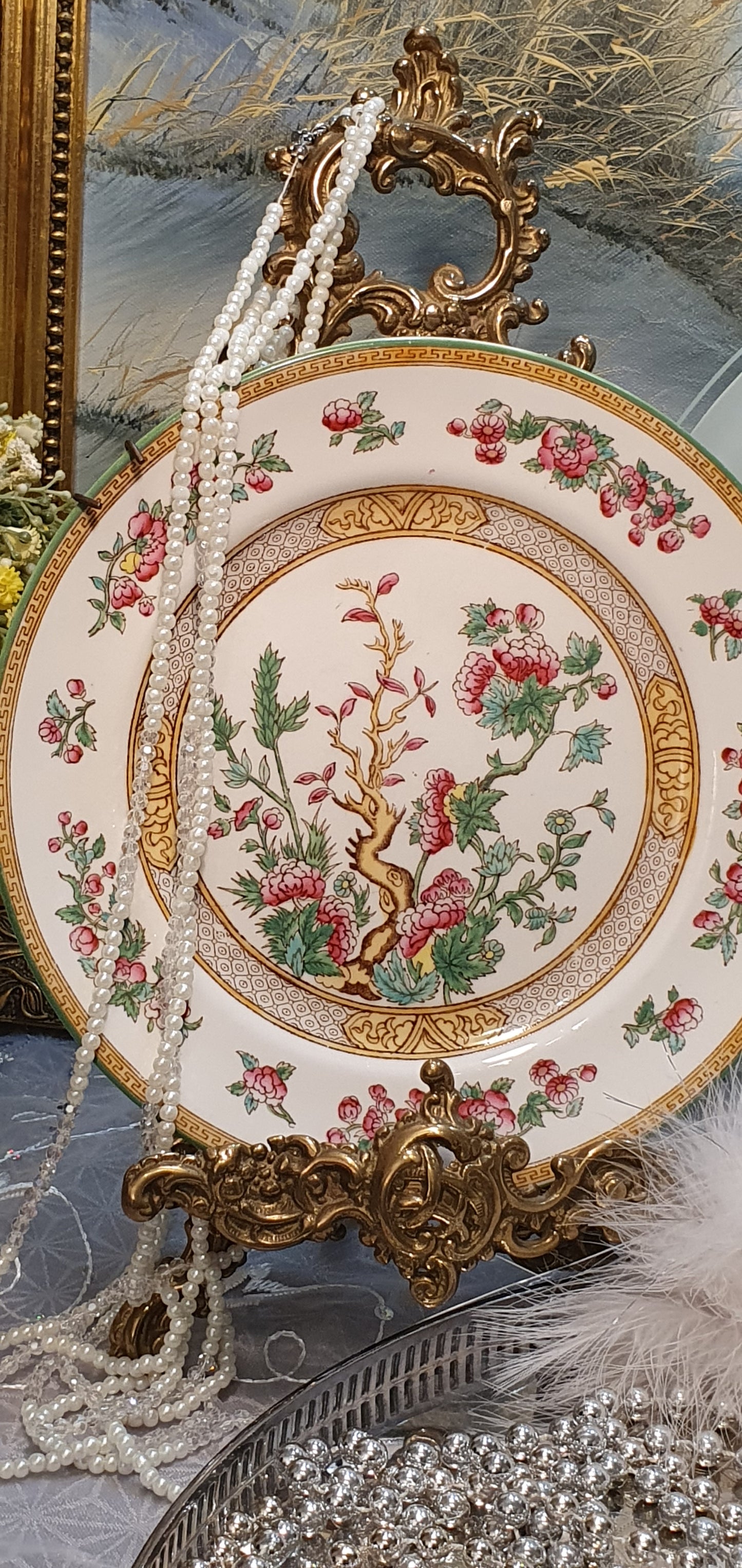 Exquisite antique Peacock plate