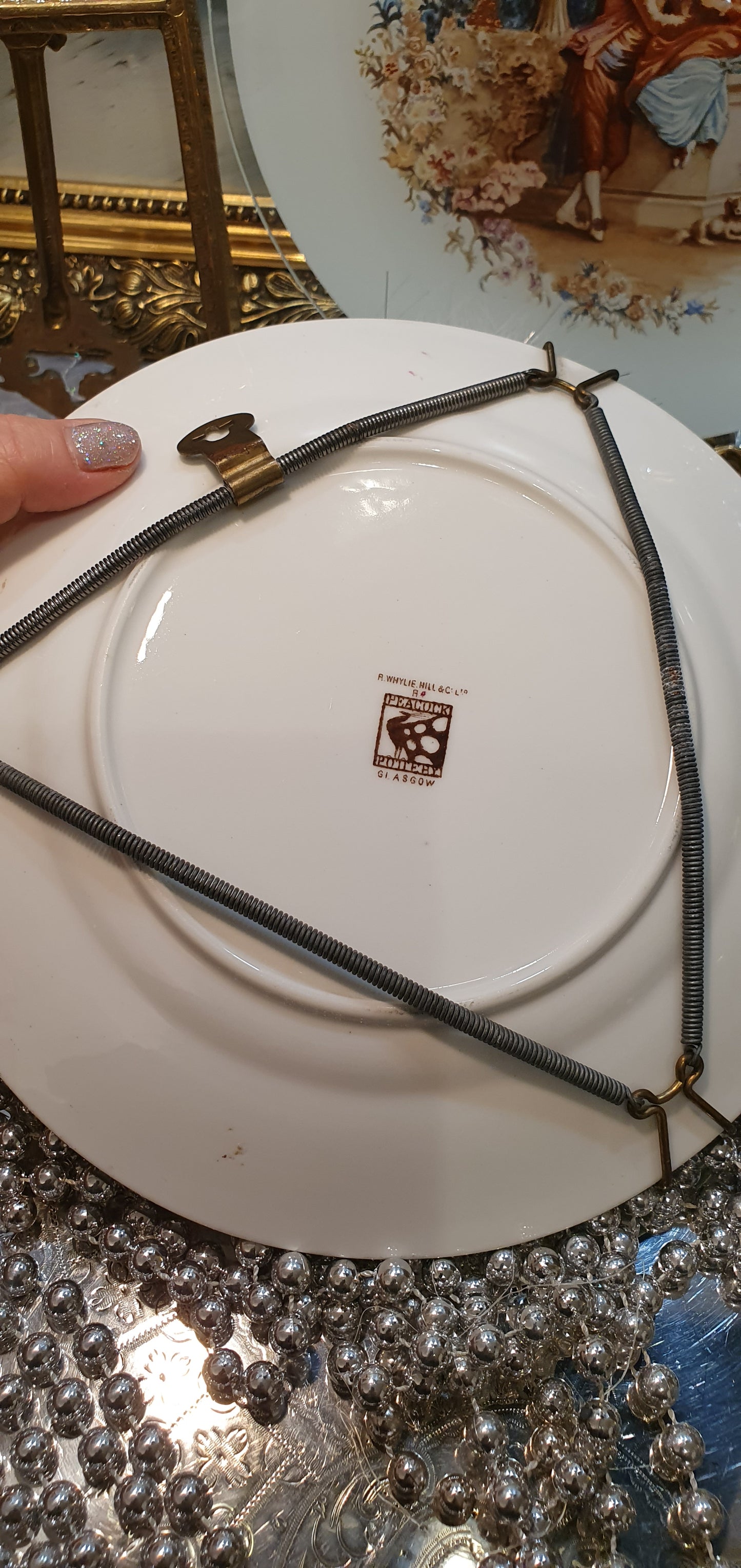Exquisite antique Peacock plate