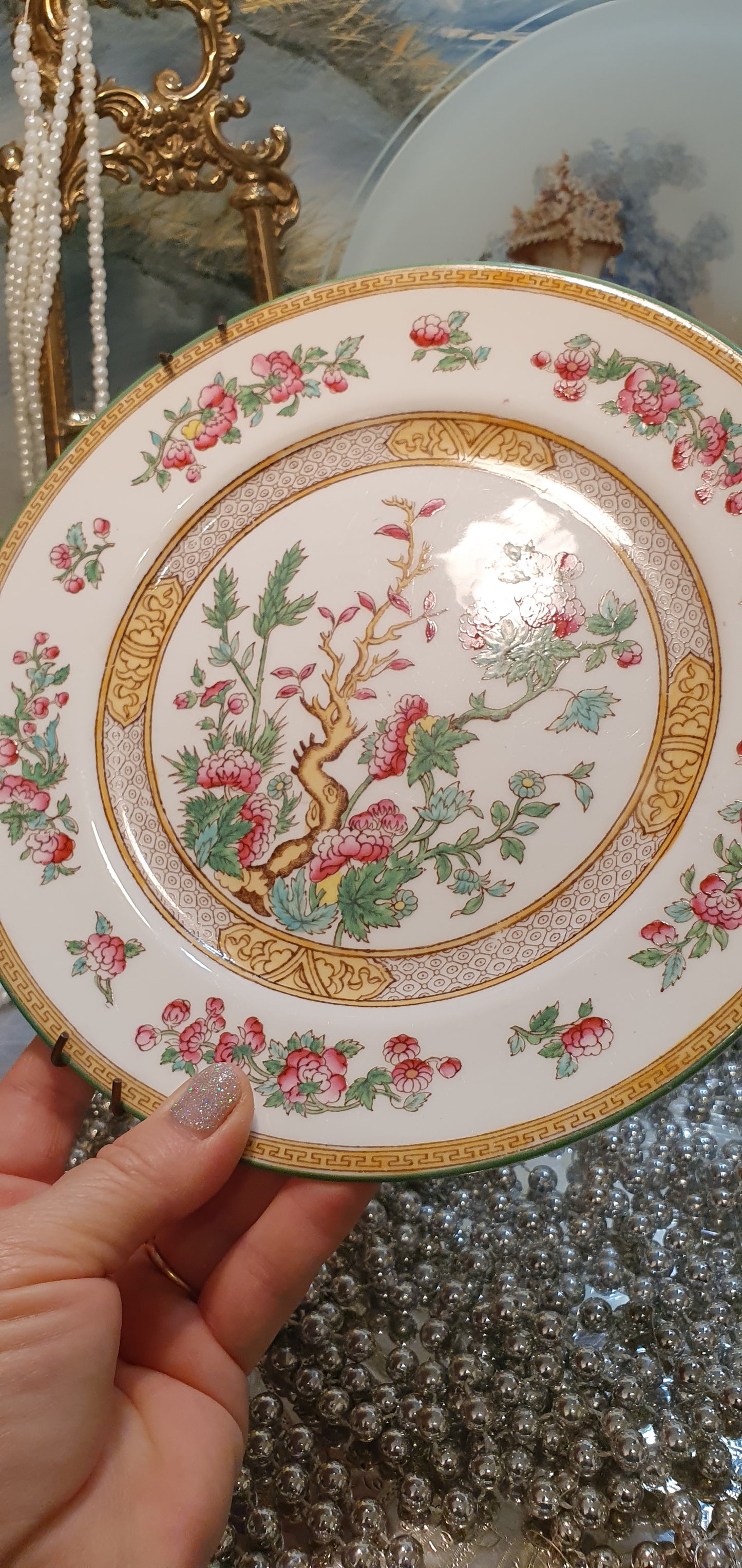 Exquisite antique Peacock plate